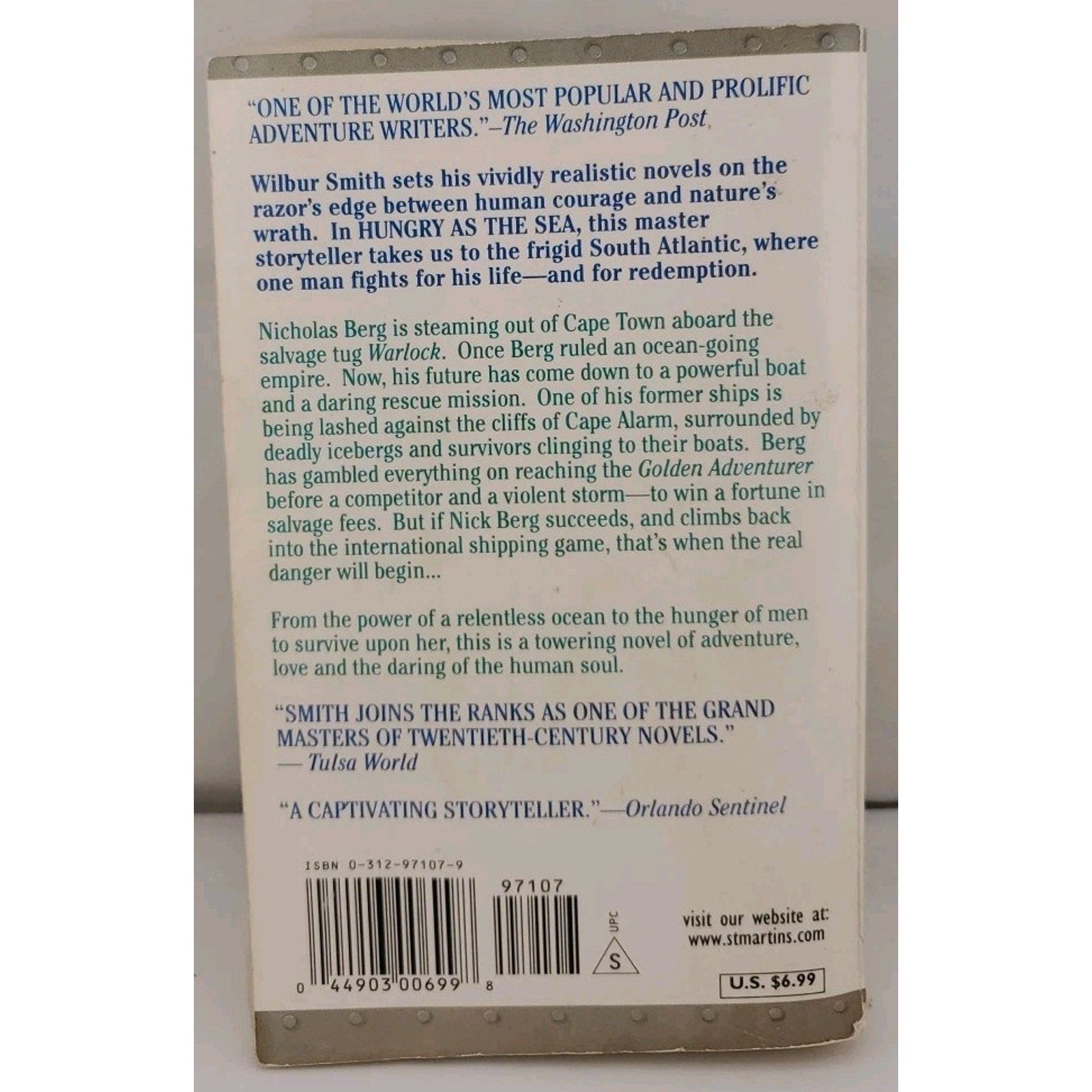 Hungry as the Sea: A Novel - Mass Market Paperback By Smith, Wilbur