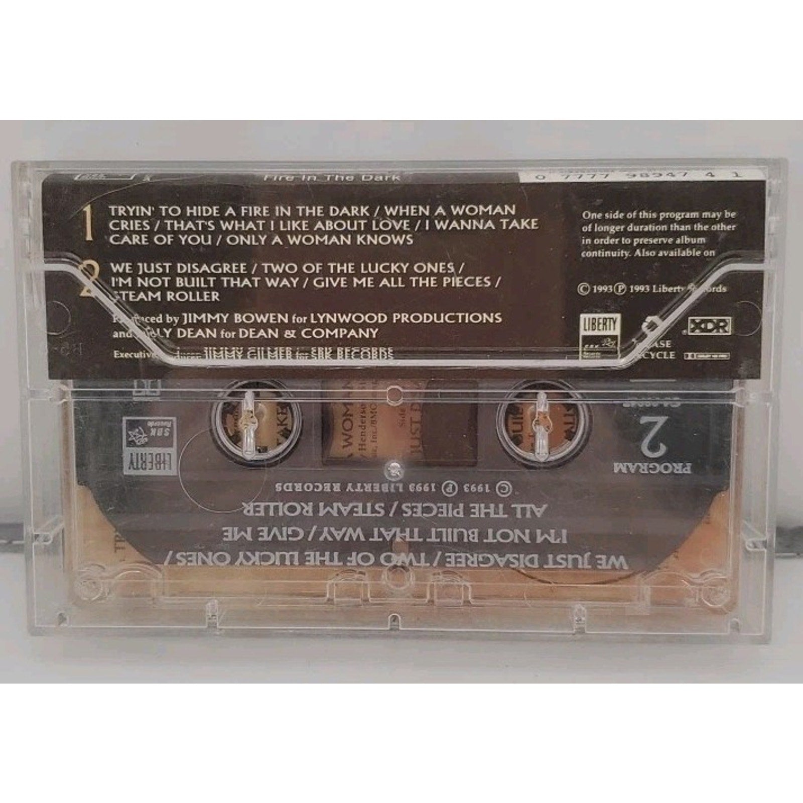 Fire in the Dark by Billy Dean (Cassette, 1993, Liberty Records)