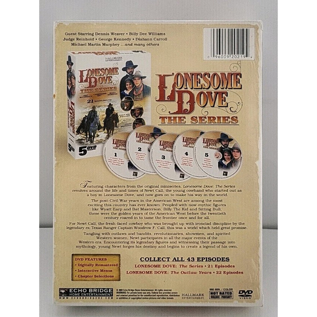 Lonesome Dove - The Series (DVD, 2008, 5-Disc Set) *Brand New*