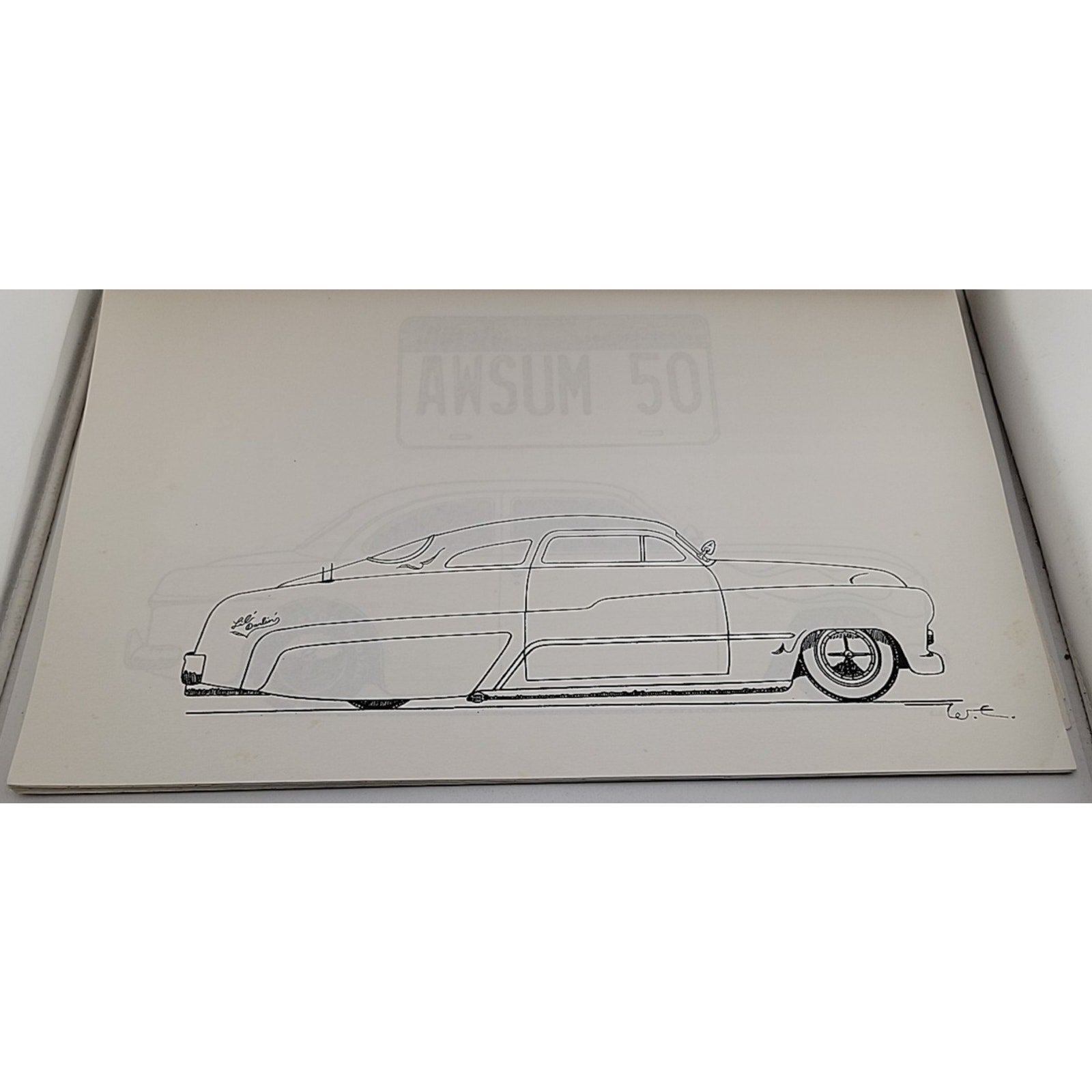 Leadsleds Volume 1 Shoebox Fords & Bathtub Mercs Coloring Book