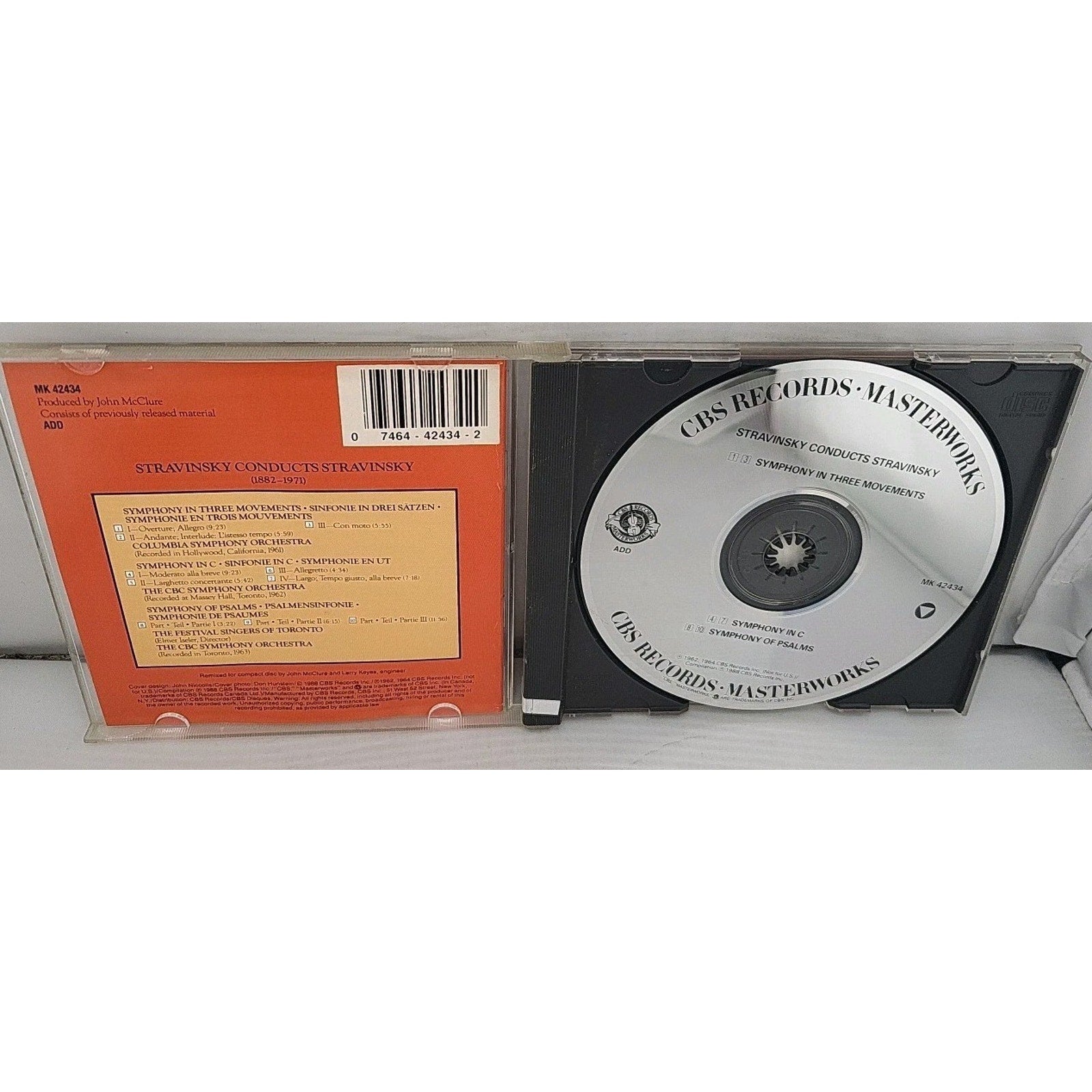 Symphony in 3 Movements / Symphonic Psalms by Igor Stravinsky (CD, 1990)