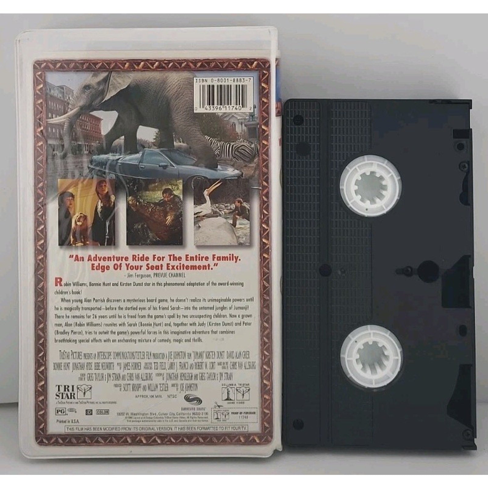 Jumanji (VHS, 1996, Closed Captioned Clam Shell Case)
