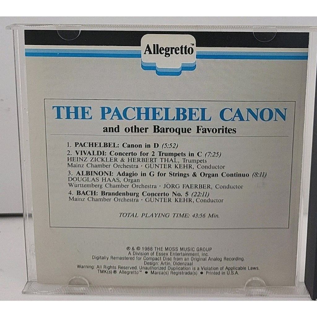 Pachelbel Canon & Others by Various (CD, 1992)