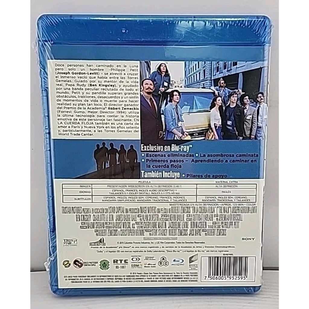 En La Cuerda Floja (The Walk) (Blu-ray, 2016) Spanish French *Brand New*