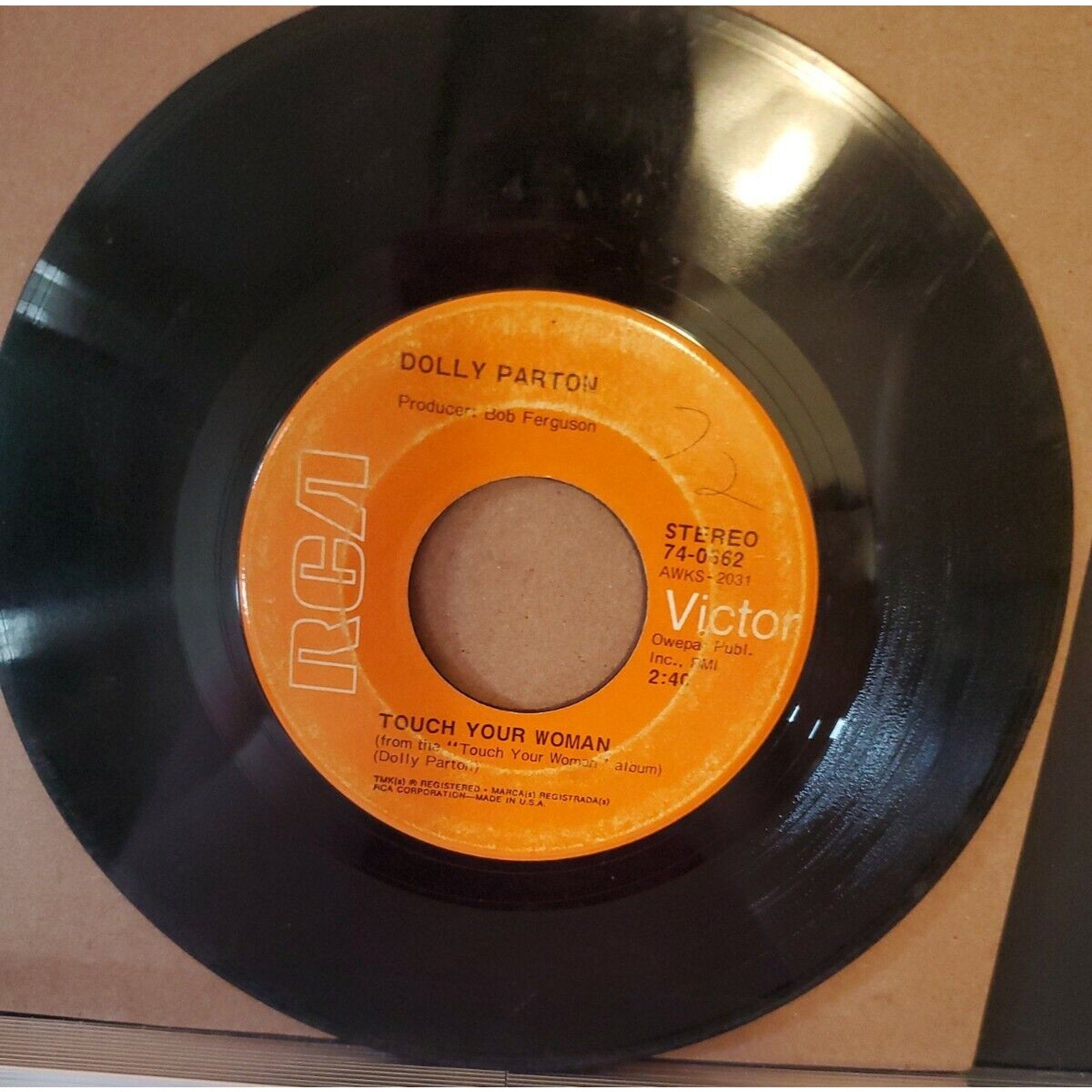Dolly Parton Sacred Memories Love Is Like A Butterfly 45 rpm Record Vinyl 7"