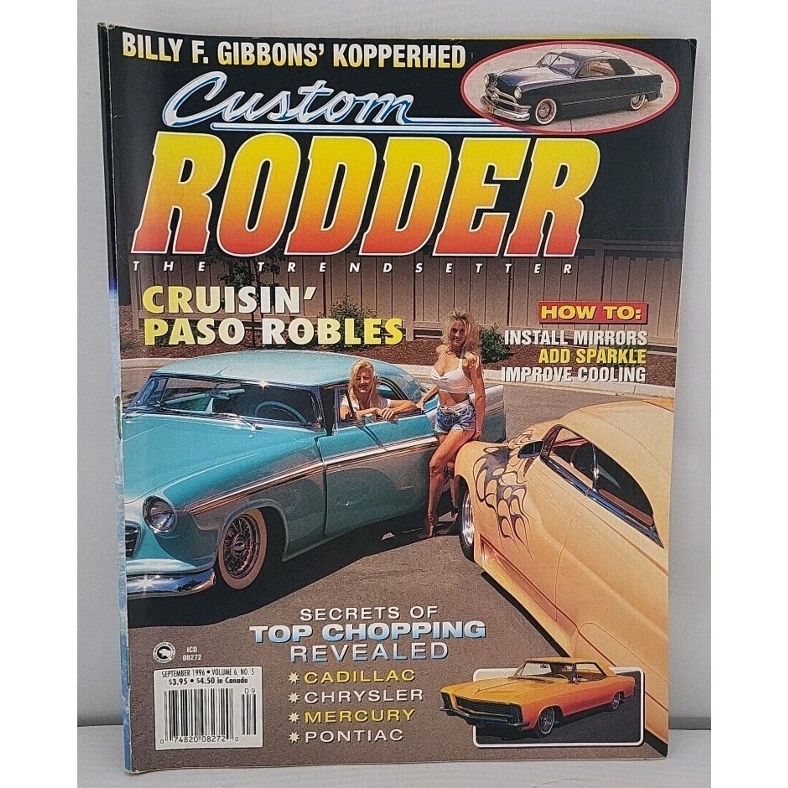 Custom Rodder Sep 1996 Cruisin PAso Robles, Top Chopping Secrets, Cadillac