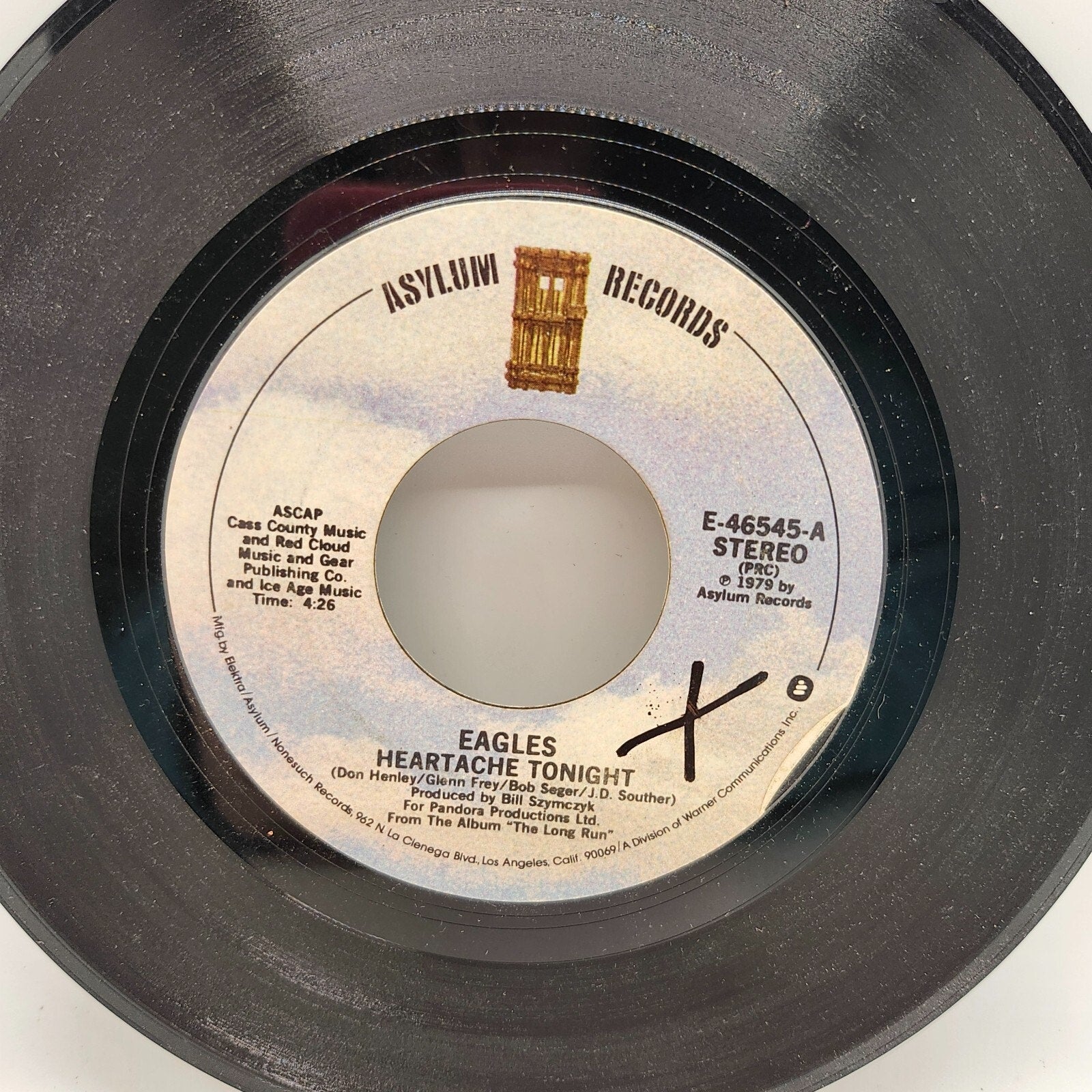 Teenage Jail / Heartache Tonight by Eagles (Record) - E-46545-A
