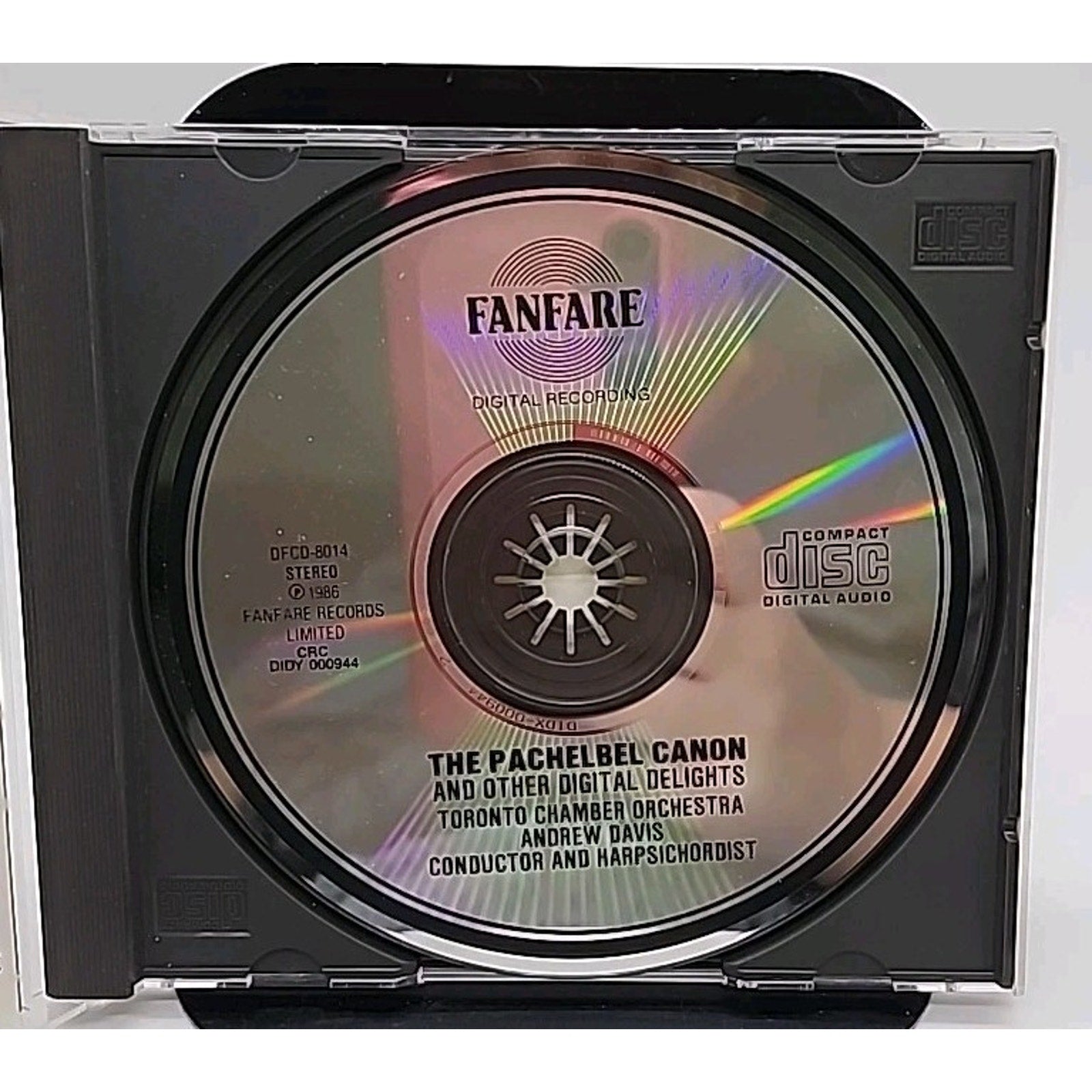 Andrew Davis - The Pachelbel Canon & Other Digital Delights (CD, 1986, Fanfare)
