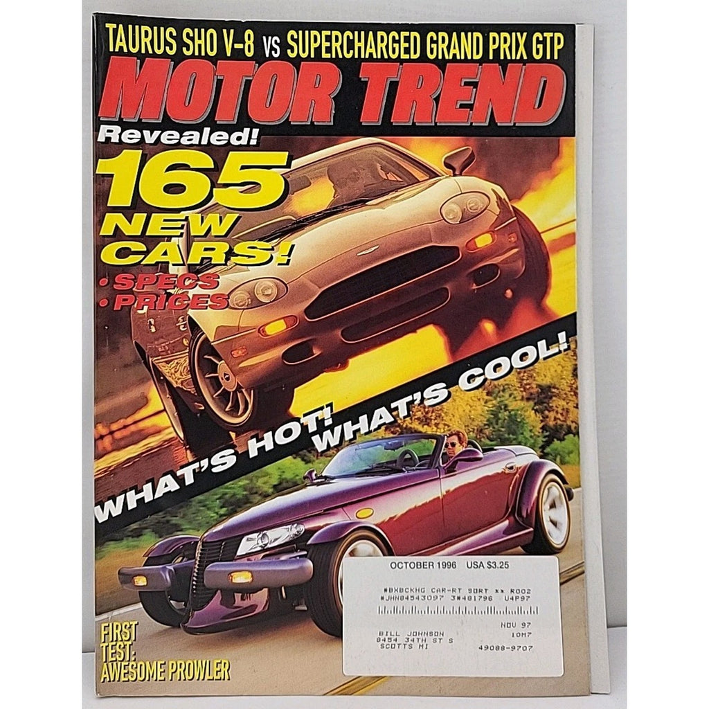 Motor Trend Magazine - October 1996 - Volume 48 Number 10