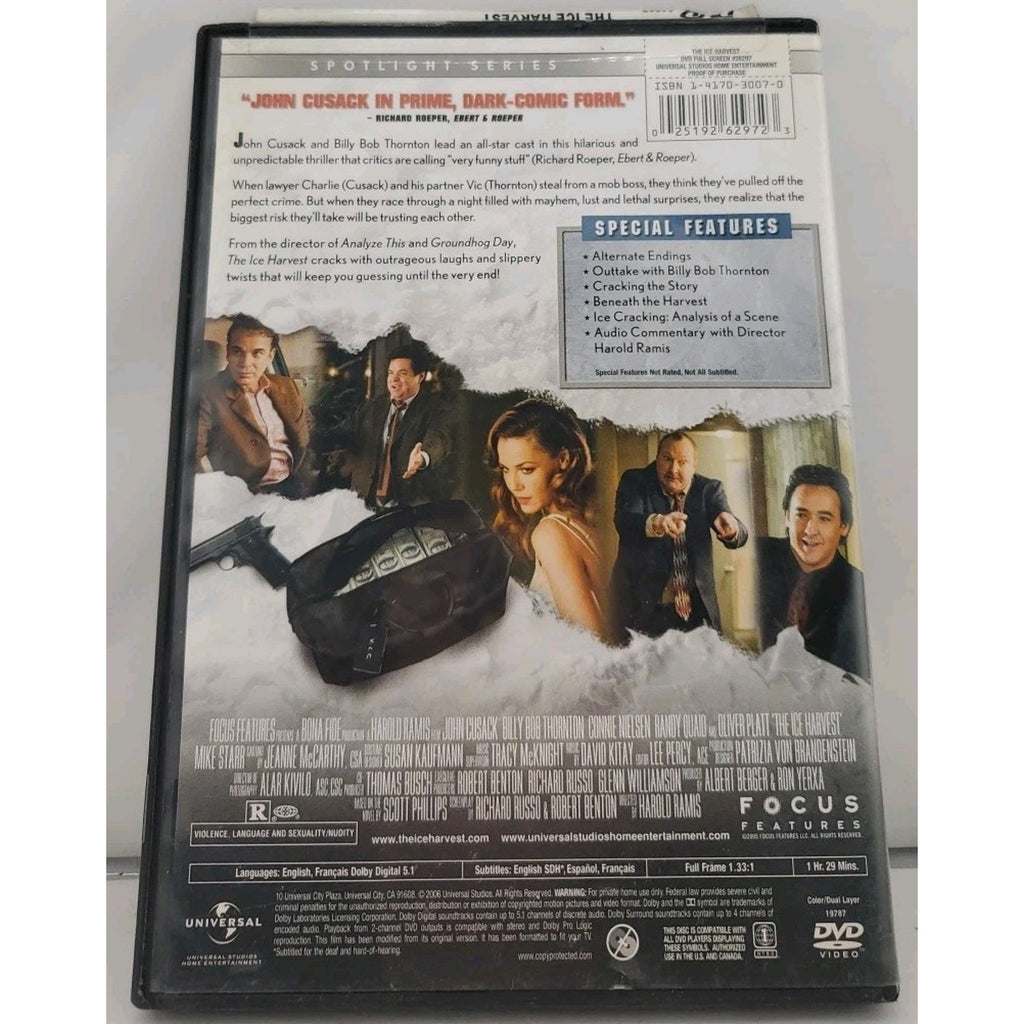 The Ice Harvest (DVD, 2006, Full Frame)