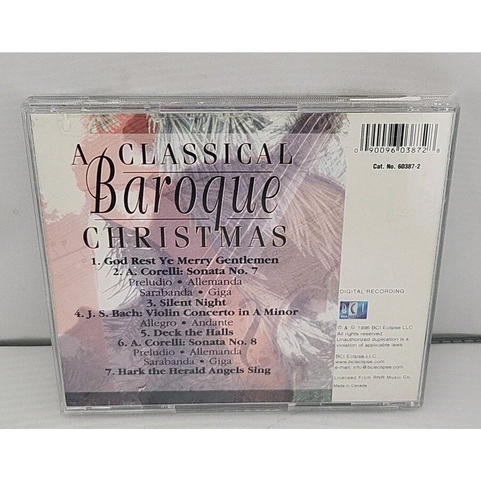 Classical Baroque Christmas by Rivera / Eyre (CD, 2001)