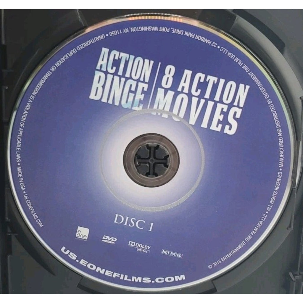 Action Binge: 8 Action Features (DVD, 2015, 2-Disc Set)