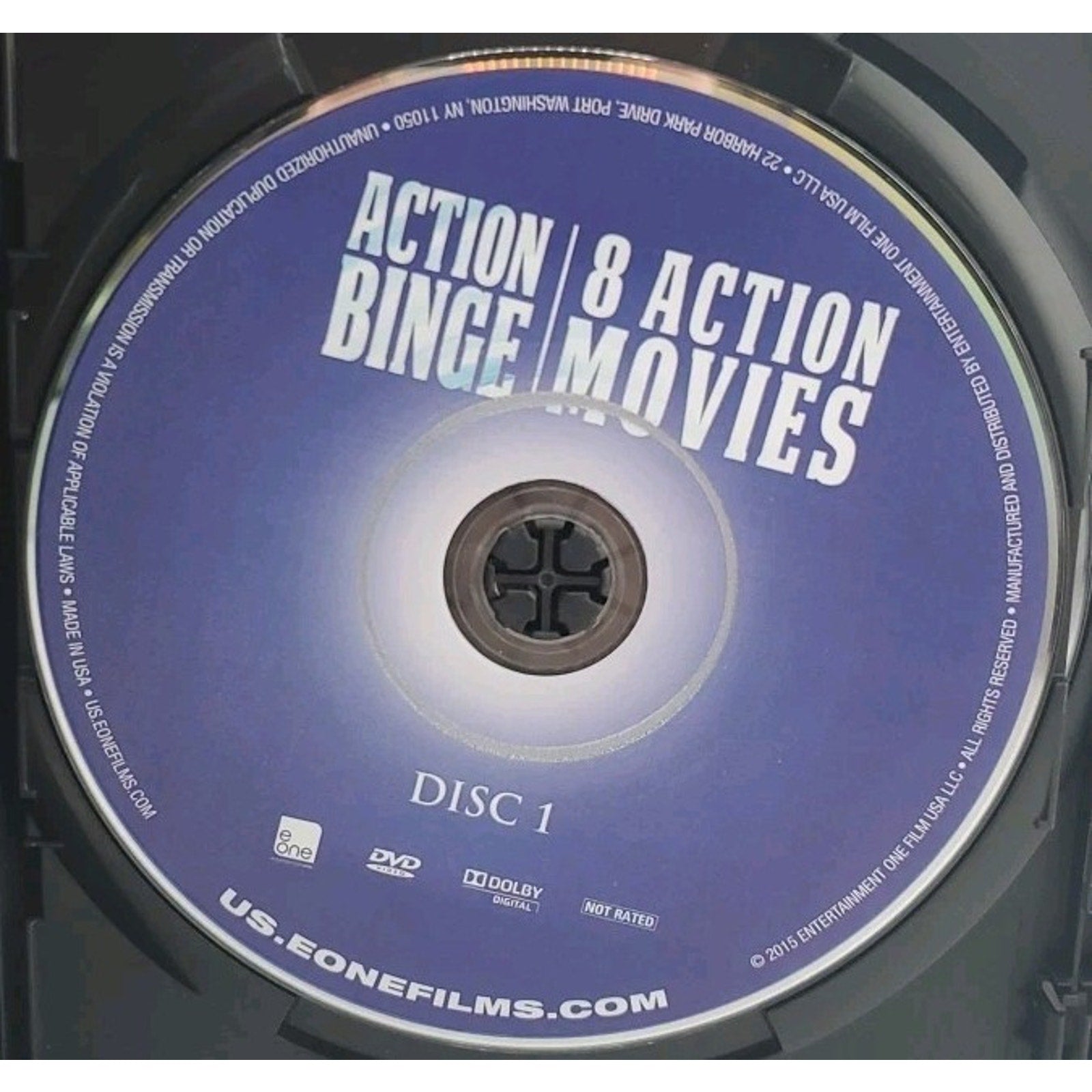 Action Binge: 8 Action Features (DVD, 2015, 2-Disc Set)
