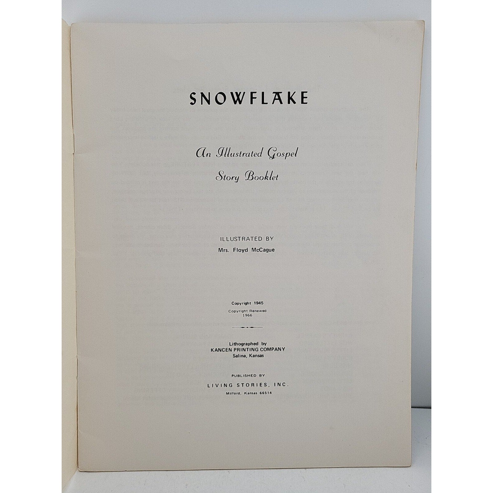 Snowflake By Floyd McCague