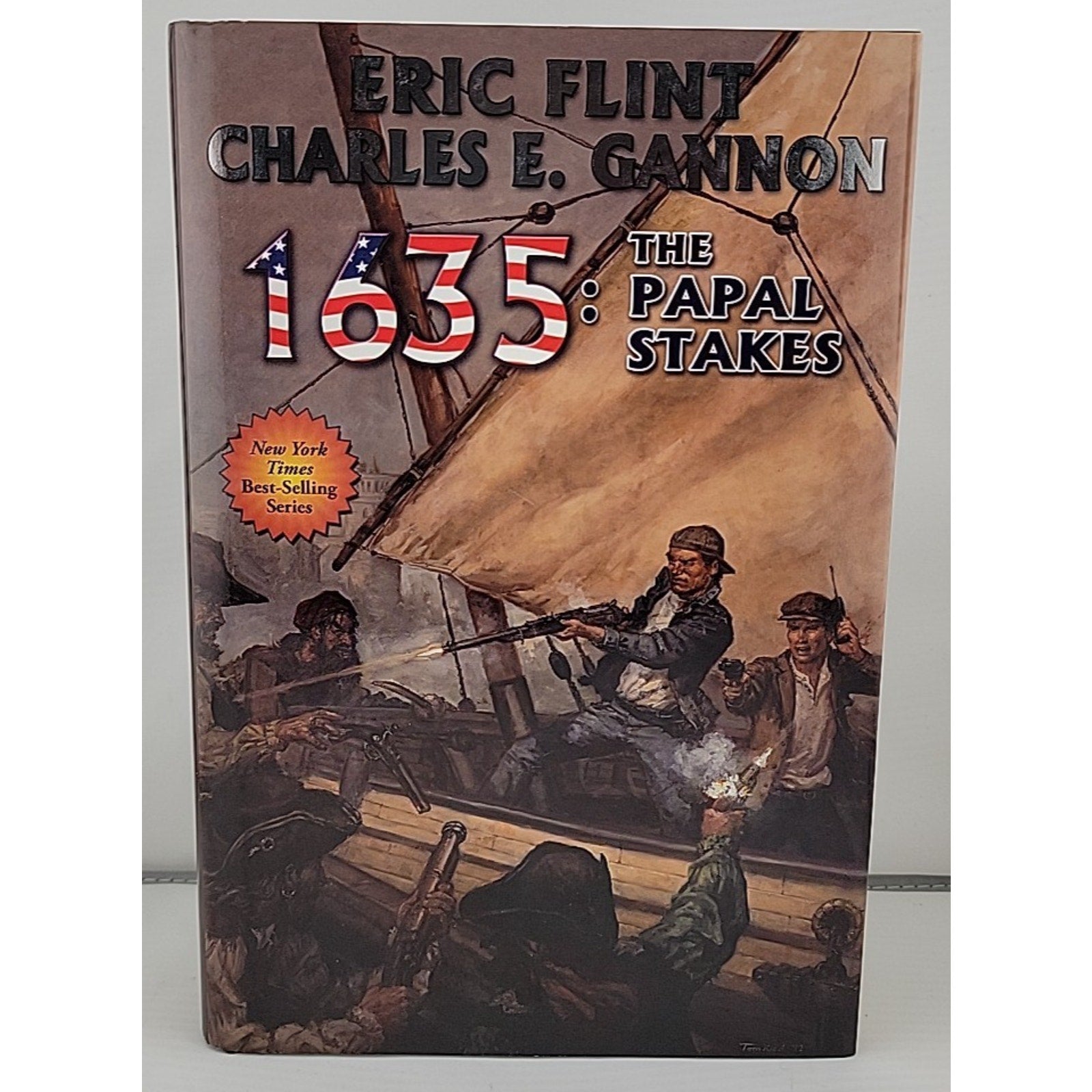 1635: Papal Stakes by Eric Flint and Charles E. Gannon (2013, Hardcover)