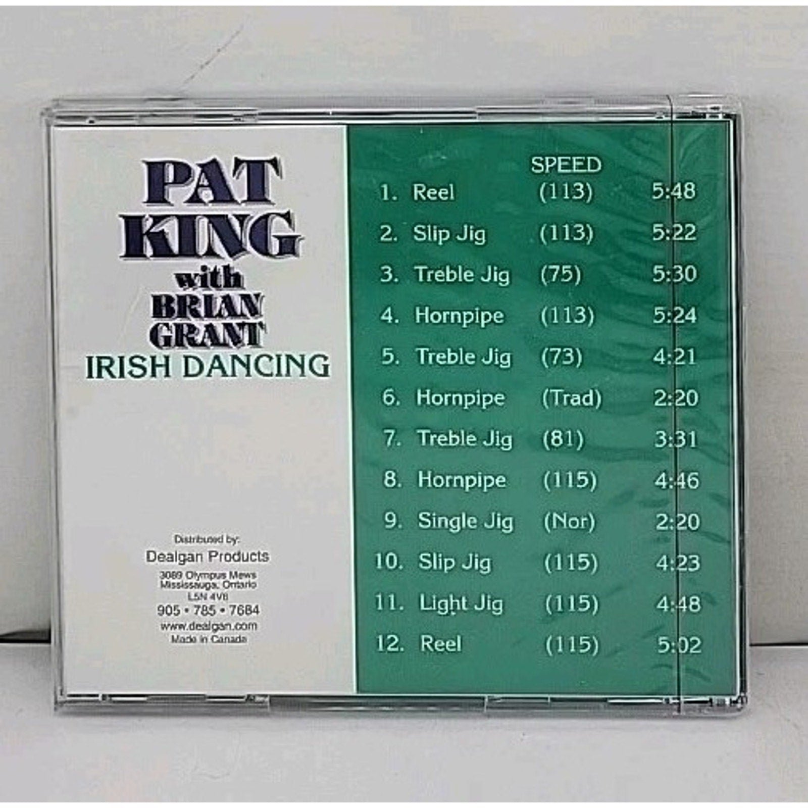 Irish Dancing By Pat King With Brian Grant CD *Brand New*