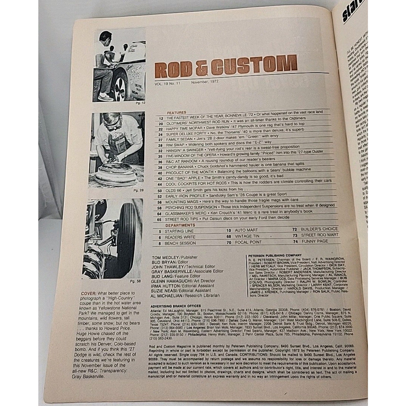 Rod & Custom Magazine - November 1972 - Vol. 19 No. 11