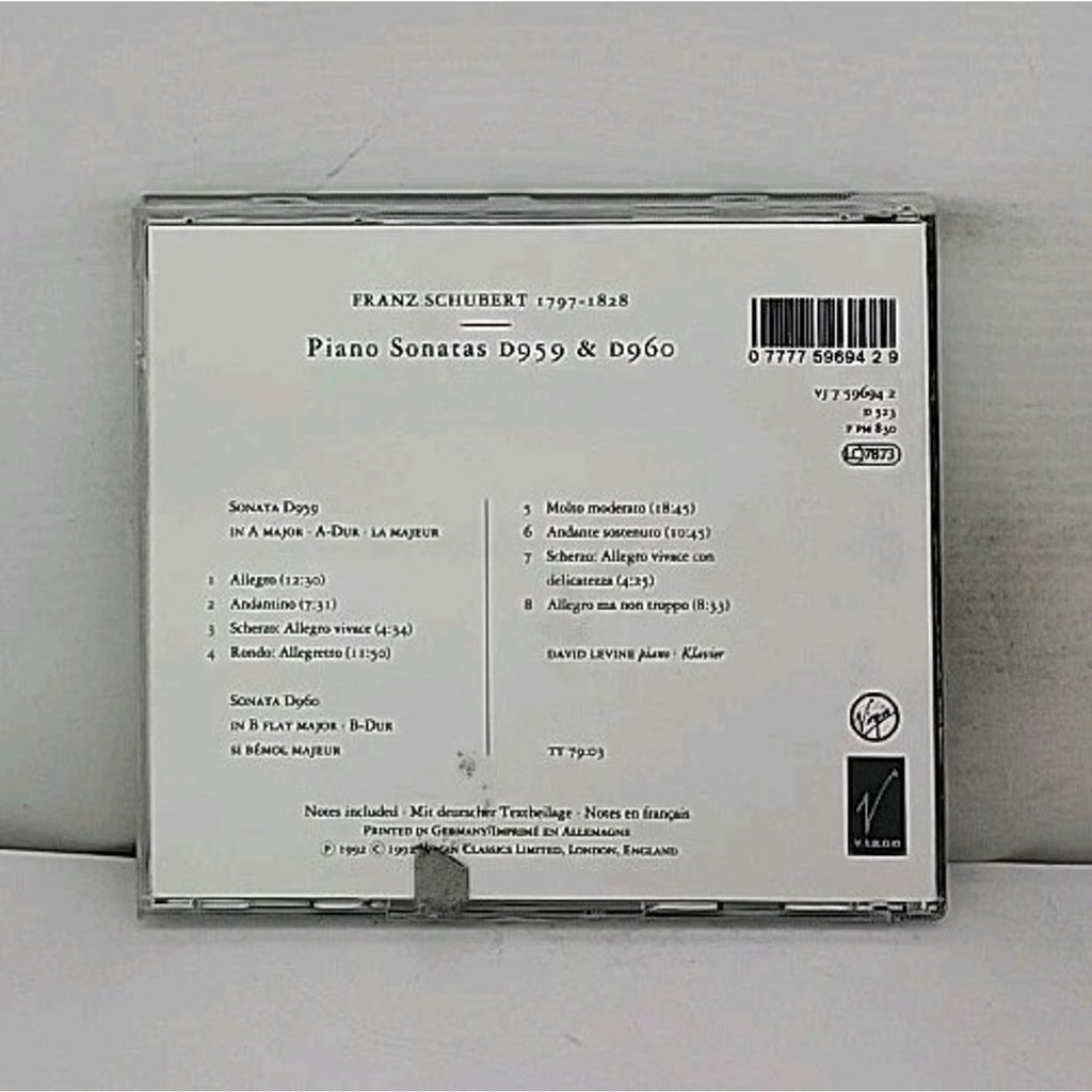 Schubert: Piano Sonatas D 959 by Schubert: Piano Sonatas D 959 (CD, 2008)