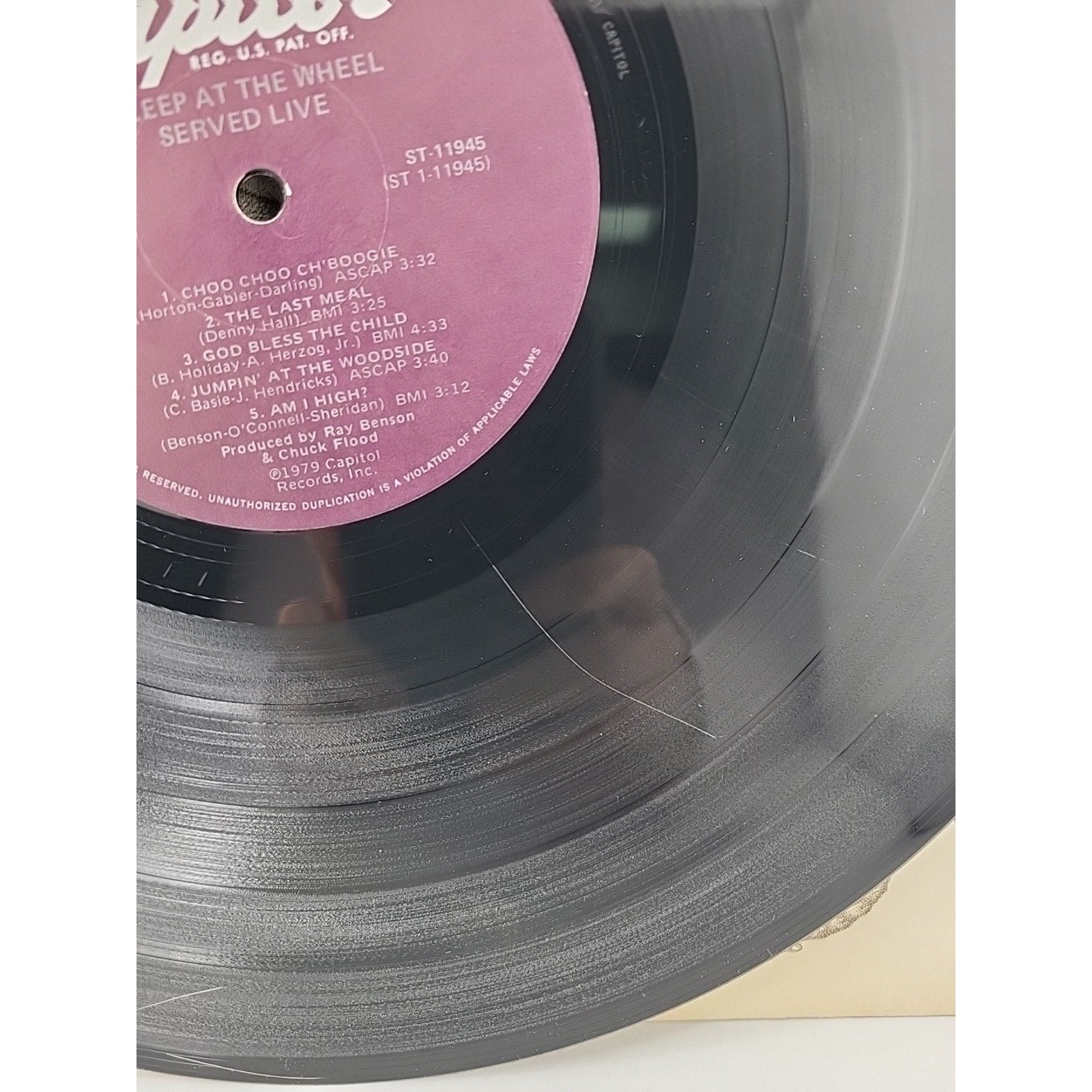 Asleep At The Wheel Served Live 1979 Vinyl LP ST-11945