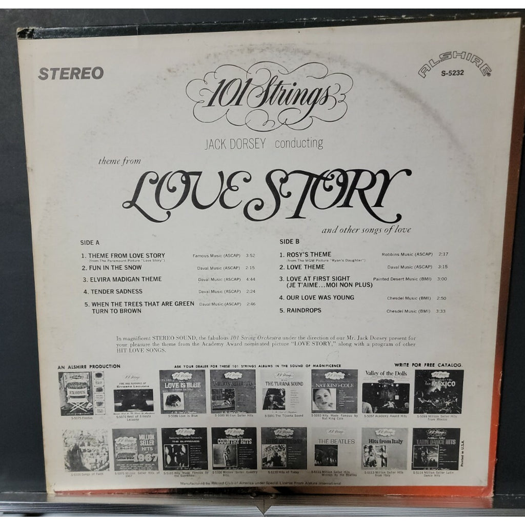 101 Strings – Theme From Love Story And Other Songs Of Love (Vinyl)