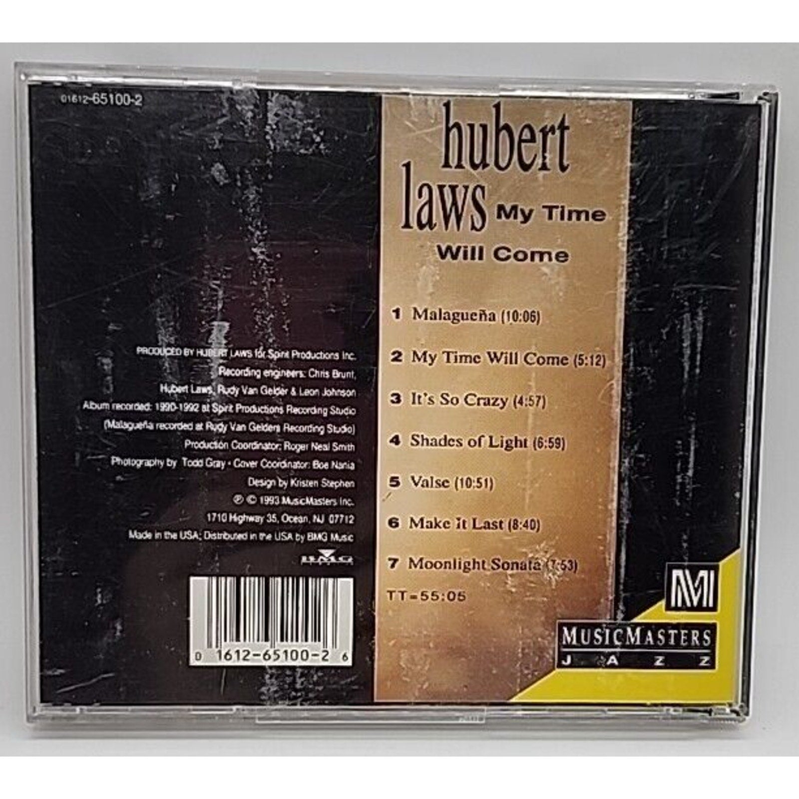 My Time Will Come by Hubert Laws (CD, Apr-1993, Musicmasters)