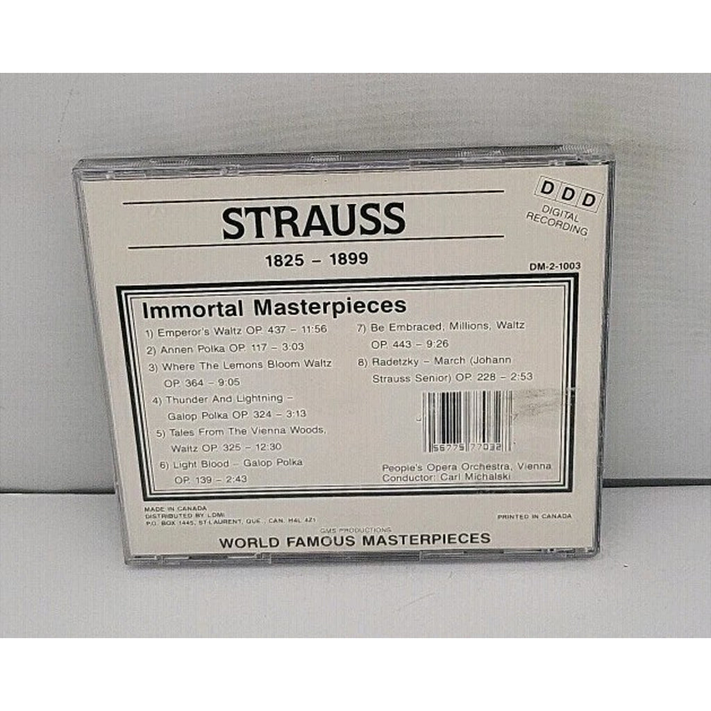 Strauss: Immortal Masterpieces; Emperor's Waltz, Op. 437 (CD, Sep-1994) - 1207