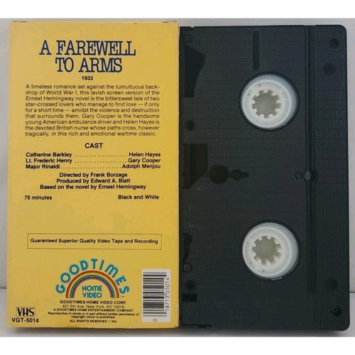 A Farewell to Arms (VHS)