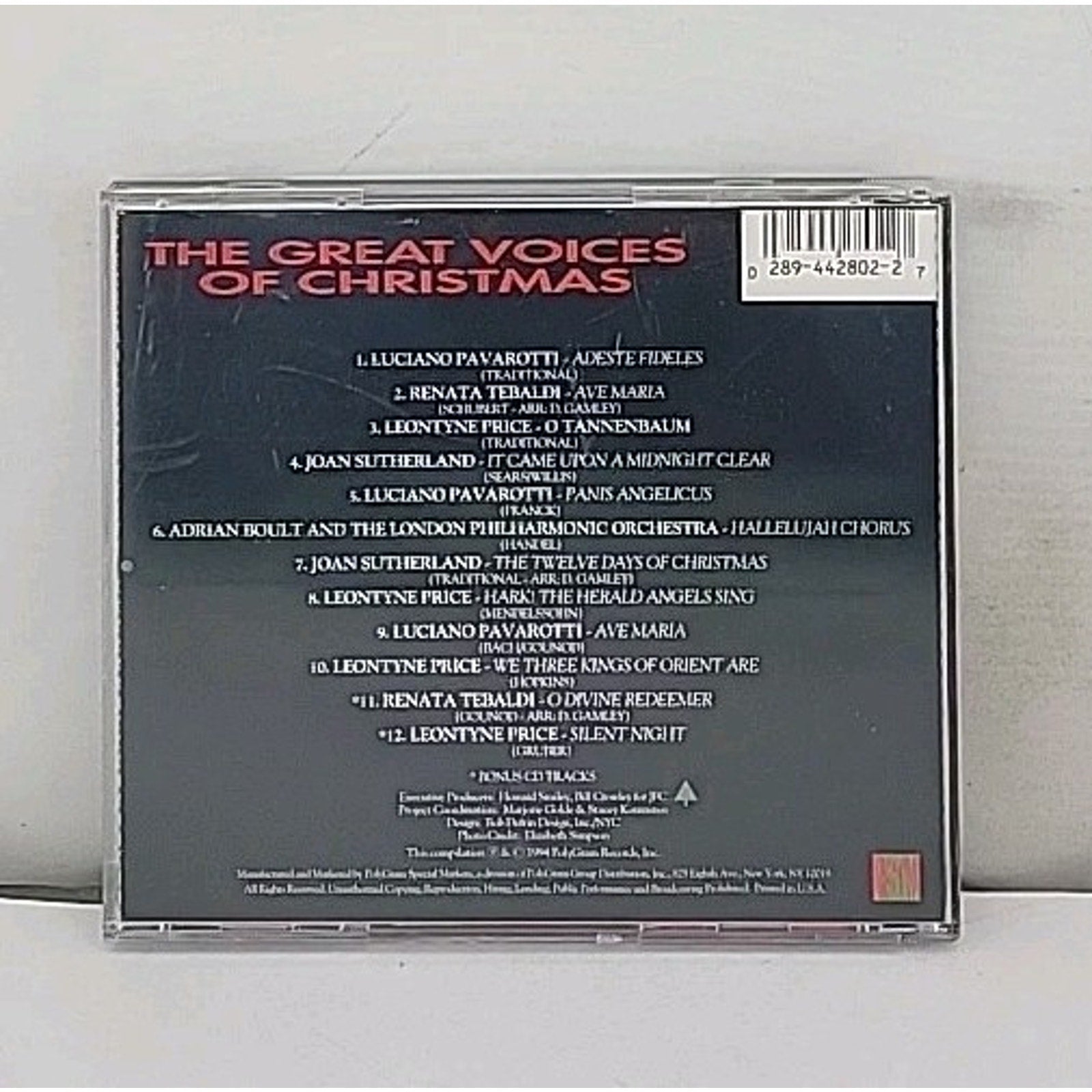 Great Voices of Christmas by Various (CD, 1995)