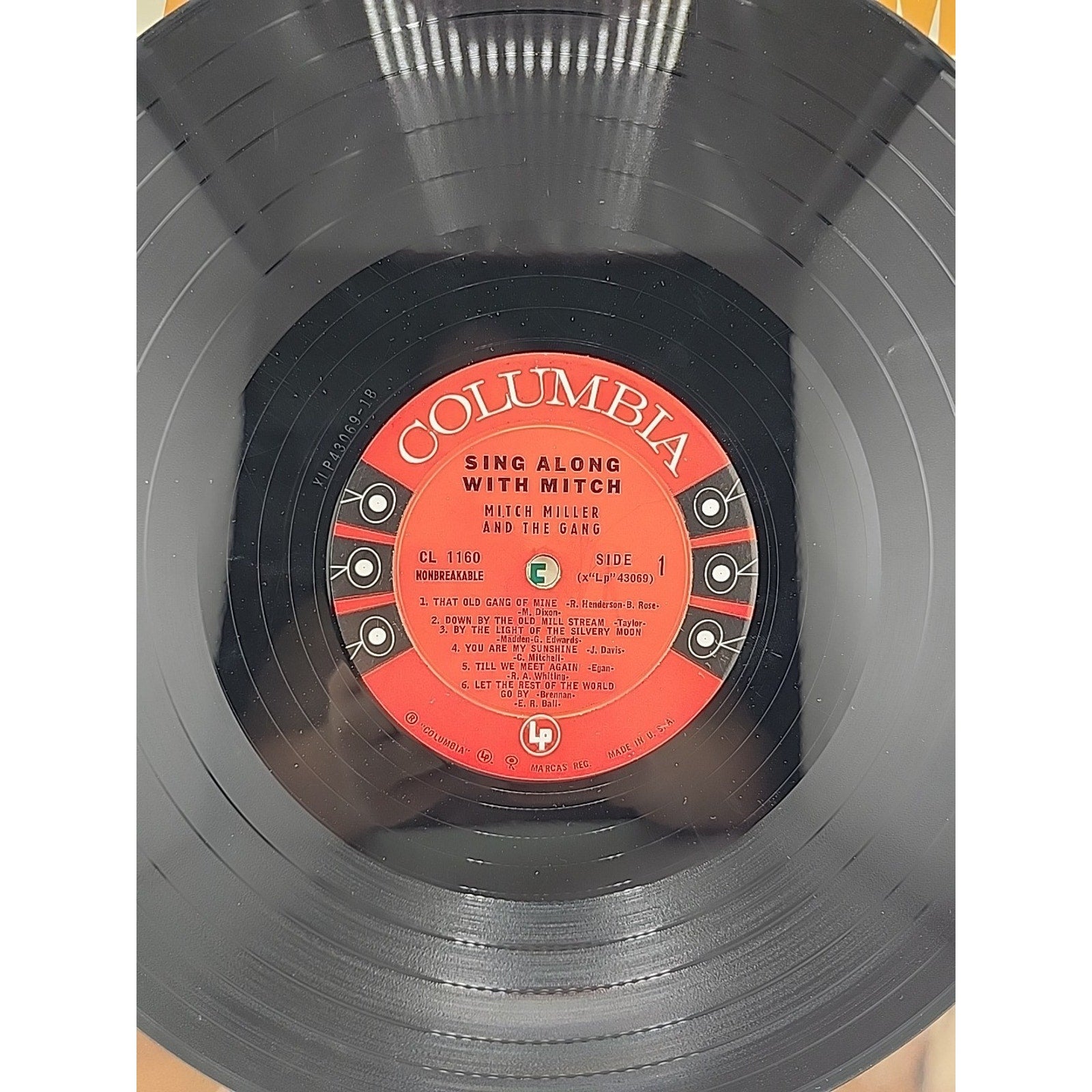 Sing Along With Mitch by Mitch Miller LP Vinyl Columbia Records CL 1160