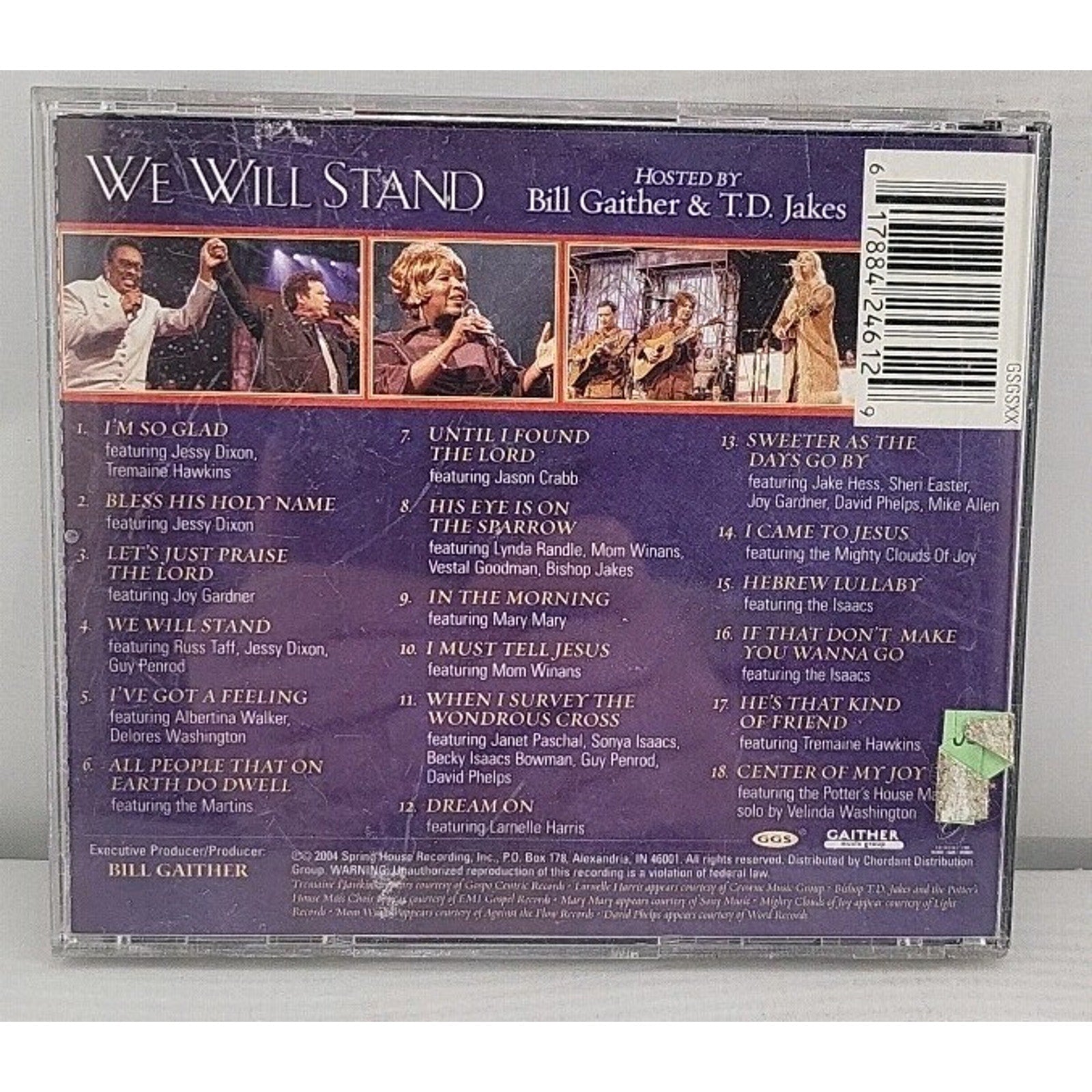 We Will Stand by Bill Gaither (CD, 2004)
