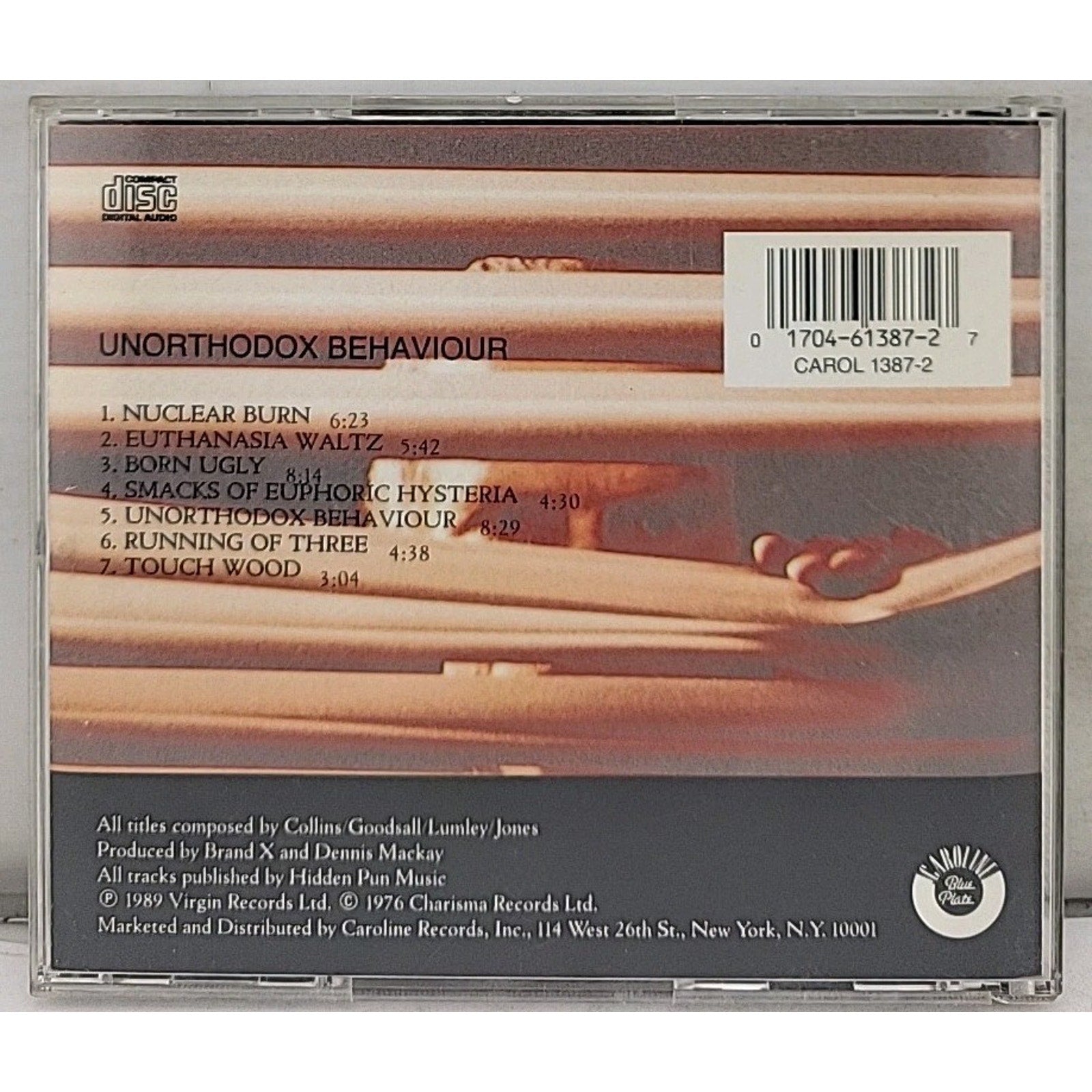 Unorthodox Behavior by Brand X (CD, 1991)