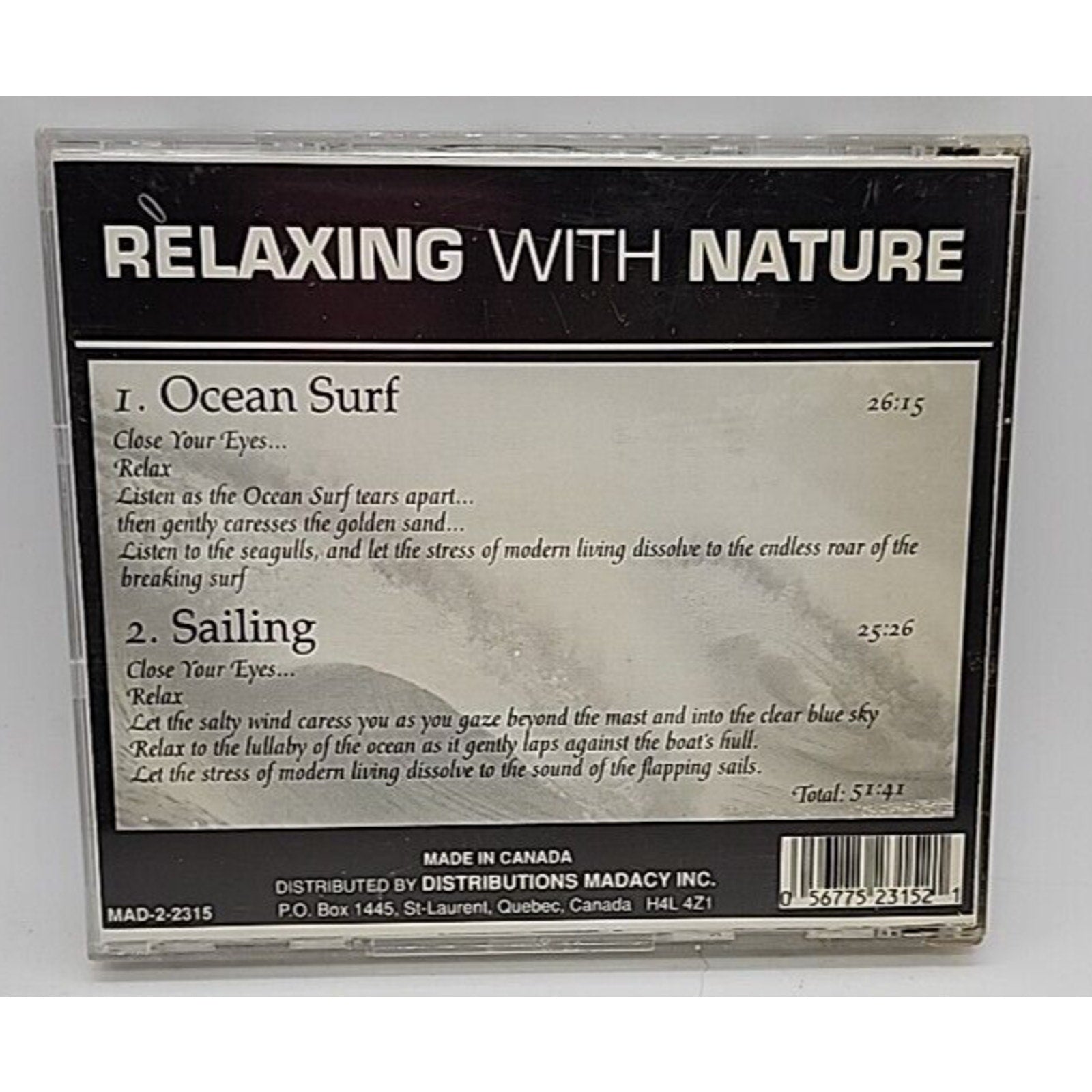 Ocean Surf/Sailing by Relaxing with Nature (CD, 1995)
