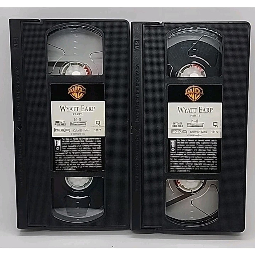 Wyatt Earp (VHS, 1994, 2-Tape Set)