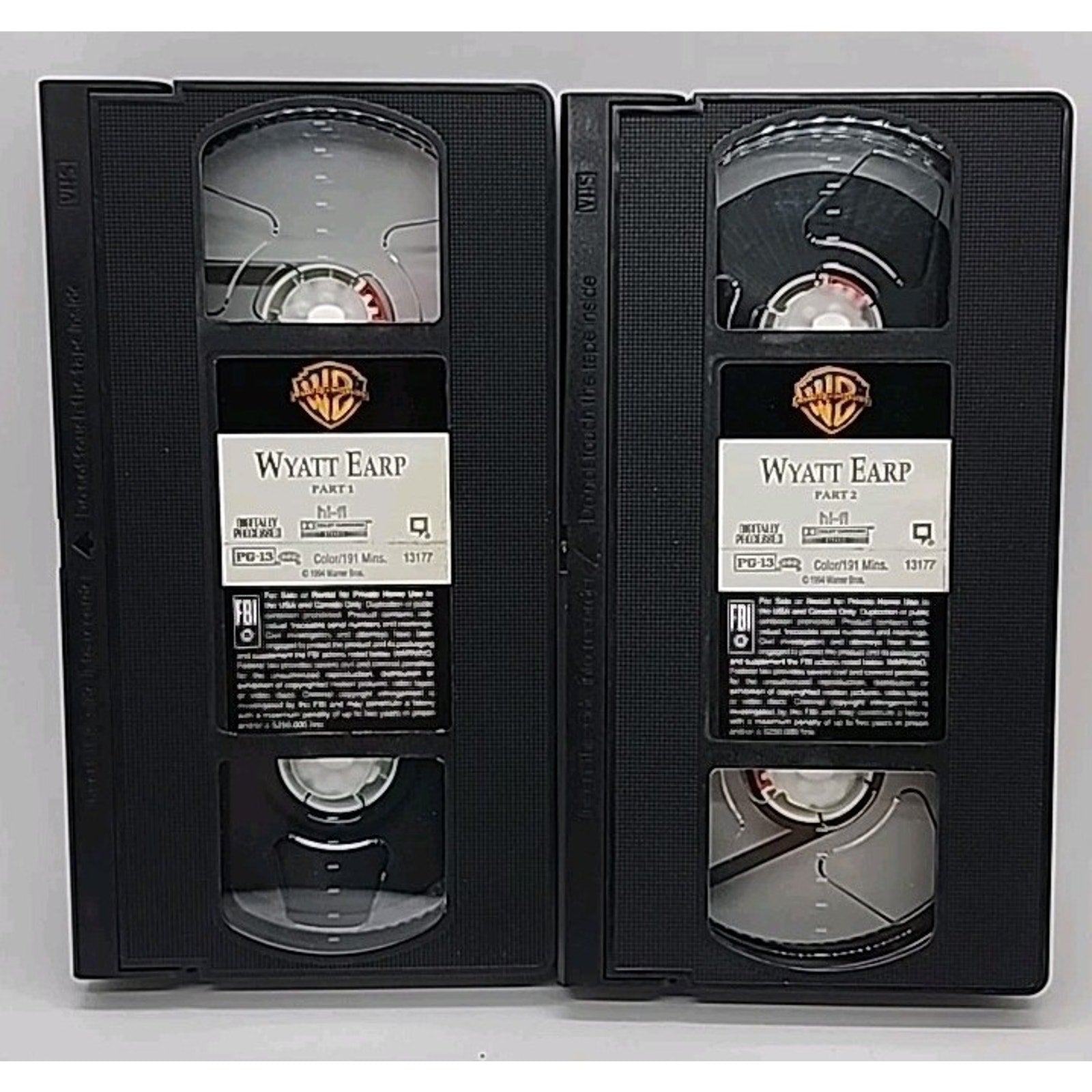 Wyatt Earp (VHS, 1994, 2-Tape Set)