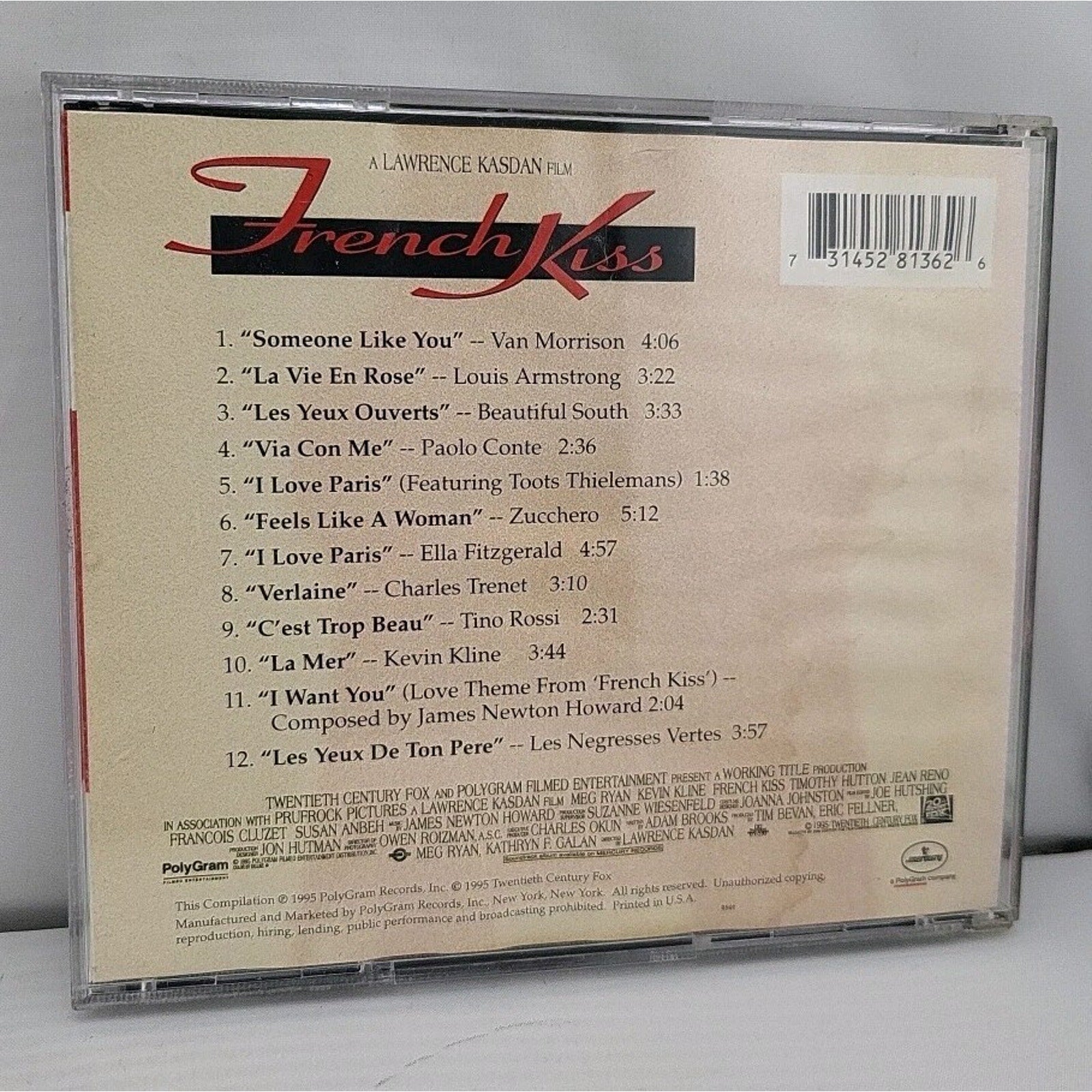 Frenchkiss (Original Soundtrack) by Various (CD, 1995)