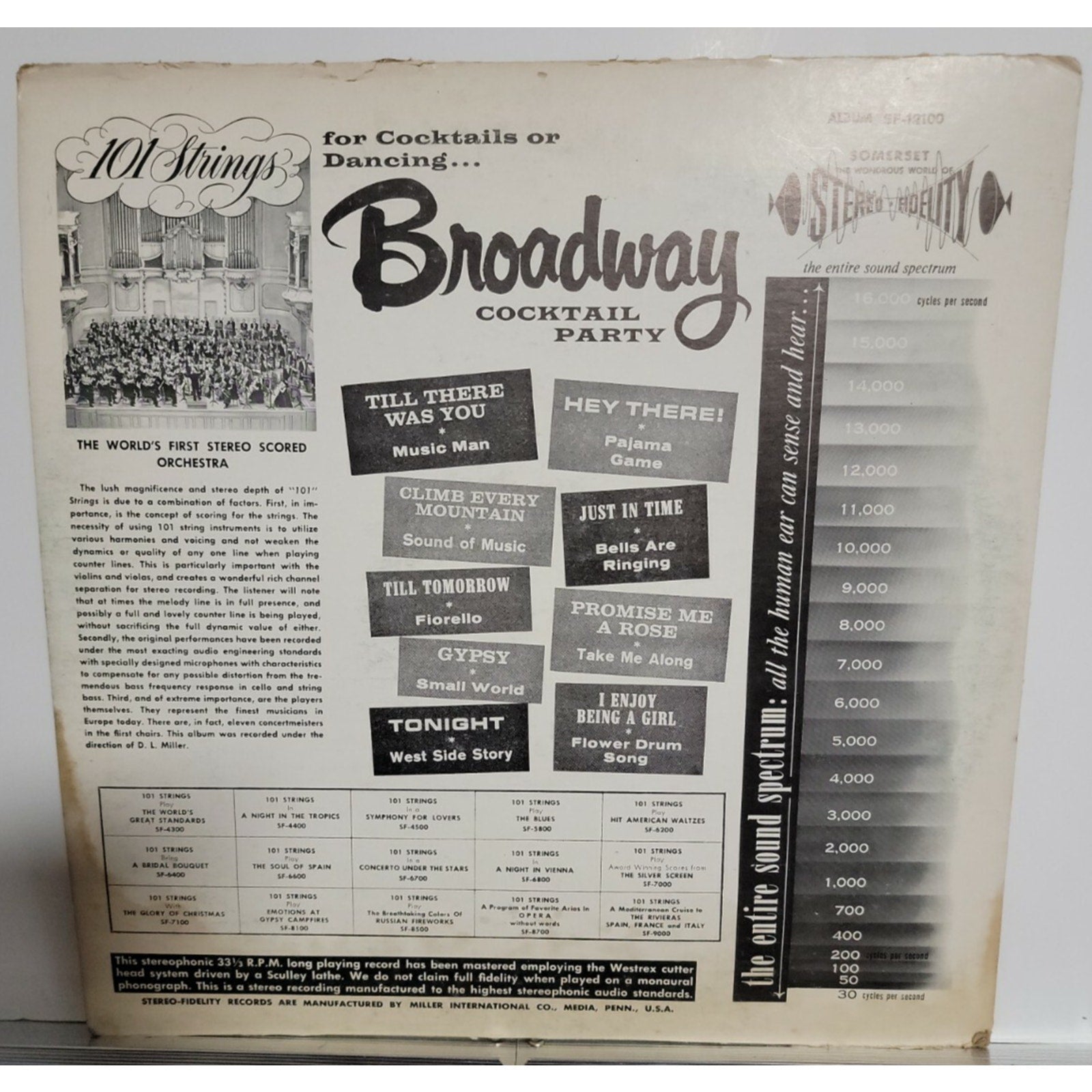 101 Strings – Broadway Cocktail Party (Vinyl)