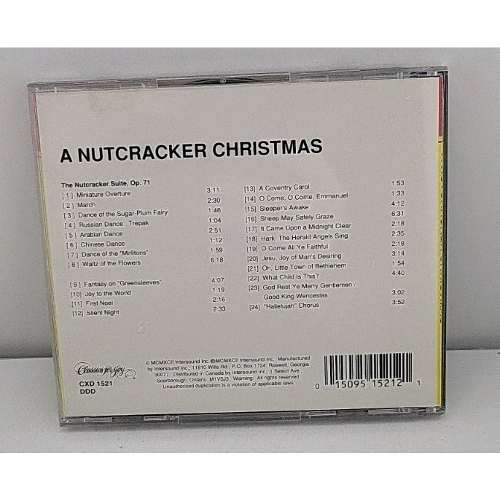 A Nutcracker Christmas CD 1992 Classics For Joy Digital