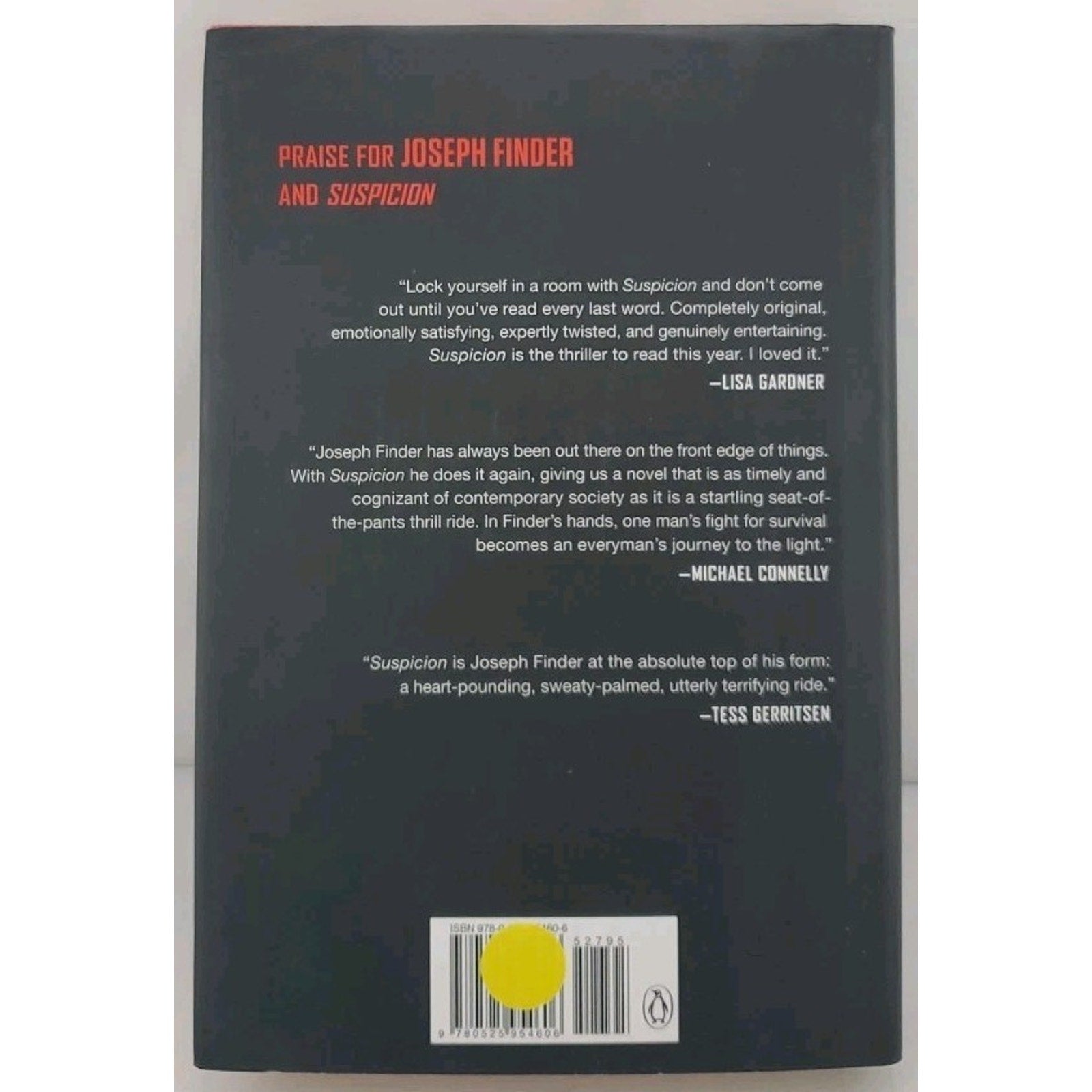 Suspicion by Joseph Finder (2014, Hardcover)