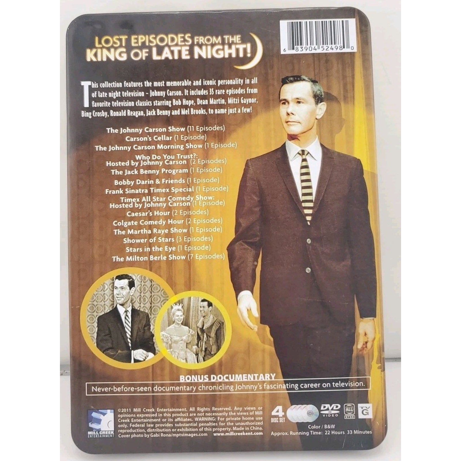 Johnny Carson: Late Night Legend (DVD, 2011, 4-Disc Set)