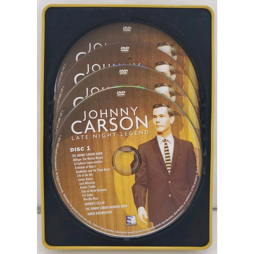 Johnny Carson: Late Night Legend (DVD, 2011, 4-Disc Set)