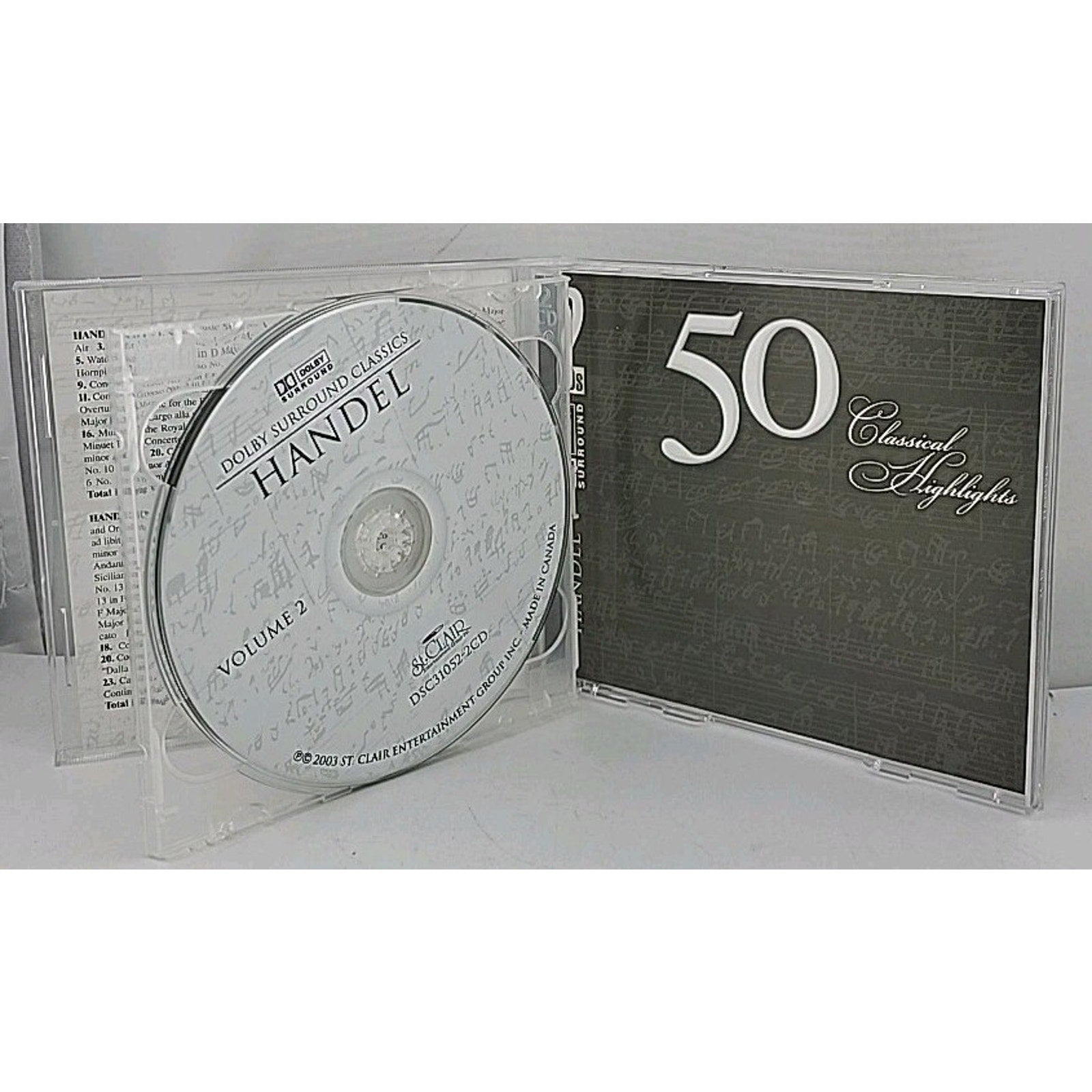 Water Music 1 (F Major) /Con Gross 3 (Em) /& by Les Lunes Du Cousin Jacques (CD,