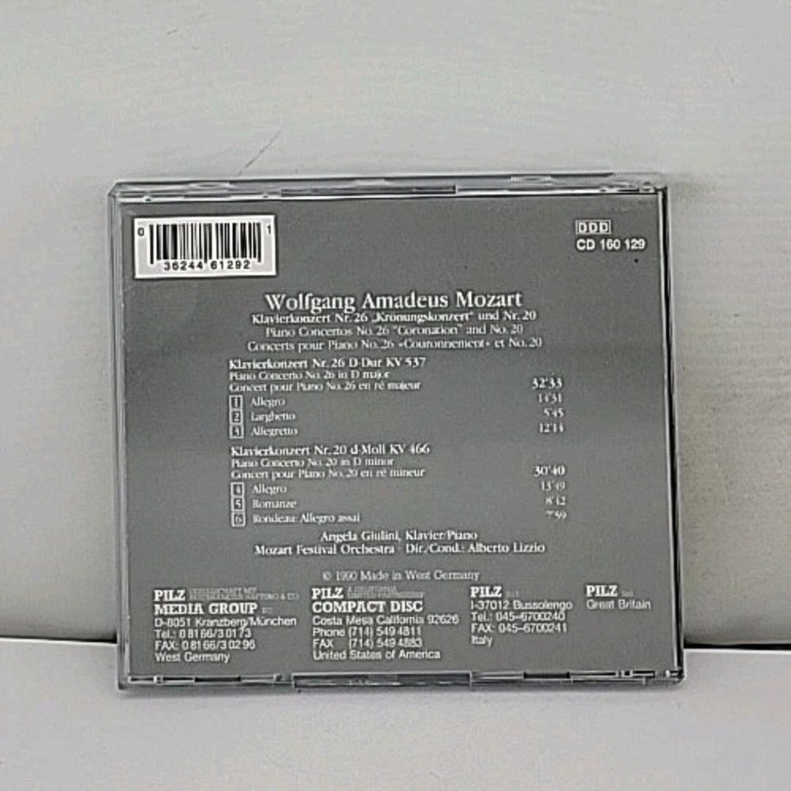 Vienna Master Series Digital Classic, Mozart (1992, CD)