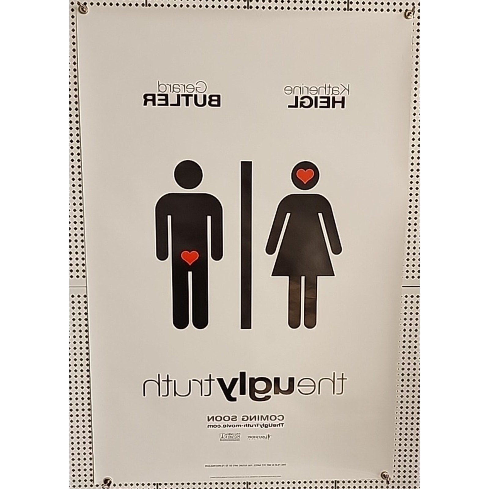 The Ugly Truth Original 27x40 D/S Movie Poster 2009