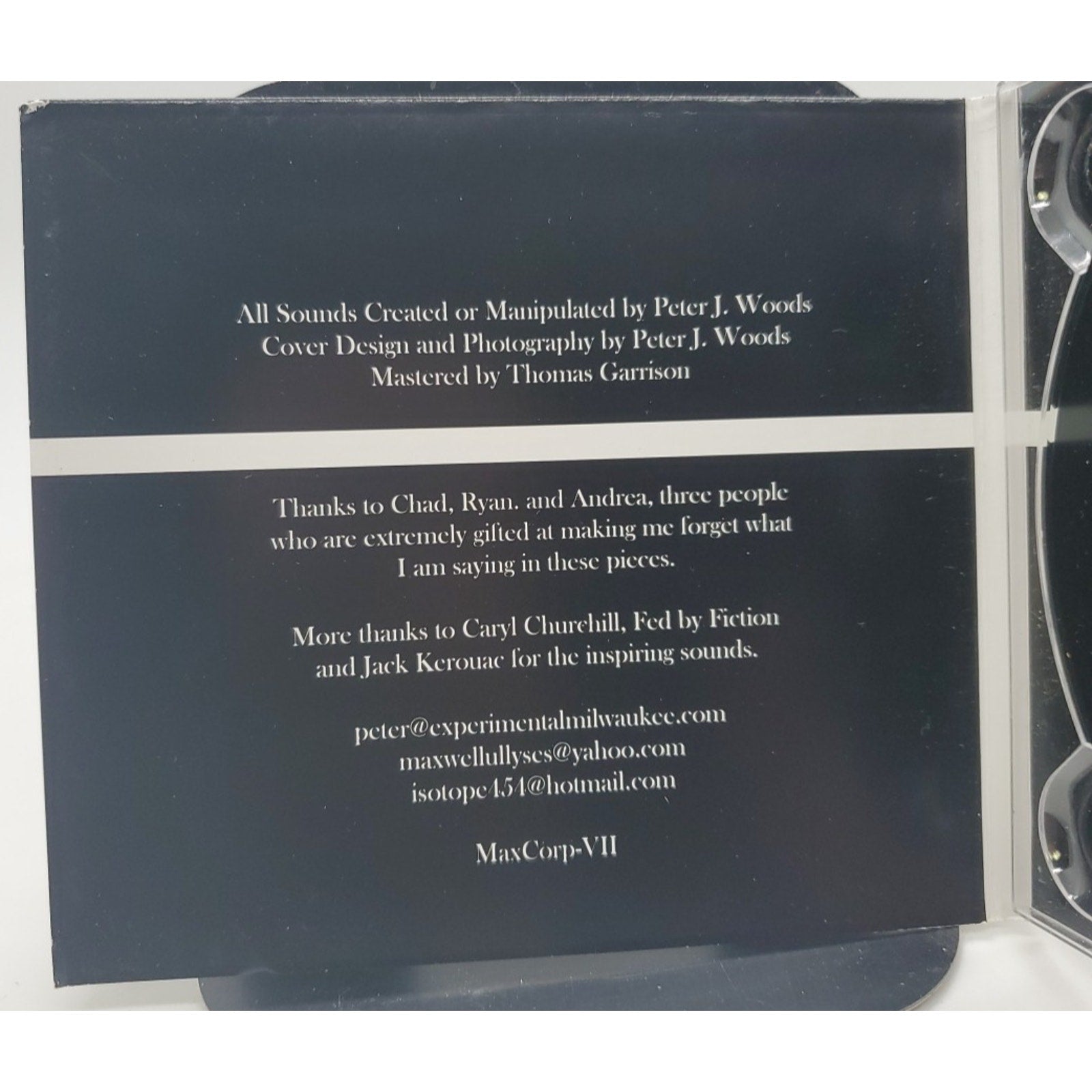 Peter J. Woods ‎– Creation. Death. Machine. (CD)
