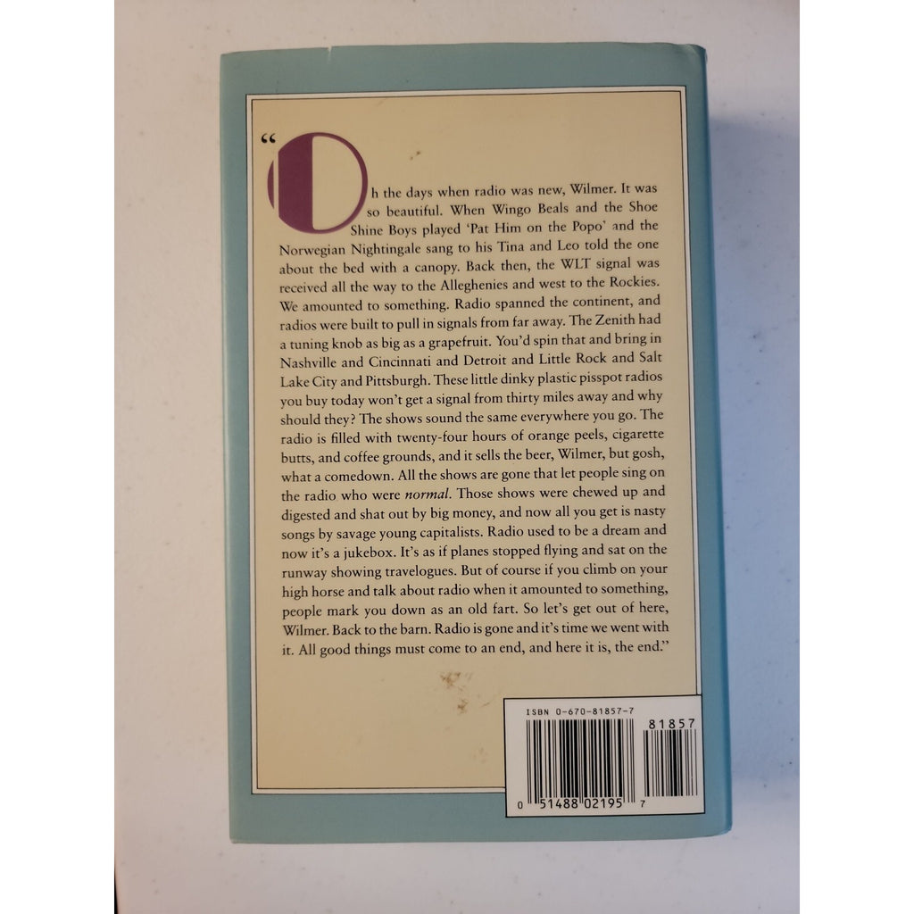 WLT : A Radio Romance by Garrison Keillor (1991, Hardcover)
