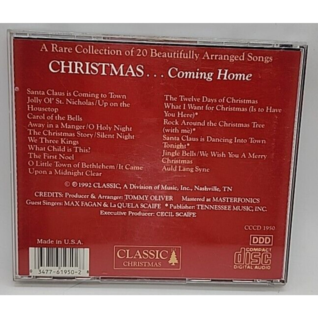 Christmas Coming Home By Various Artists (CD, 1992)