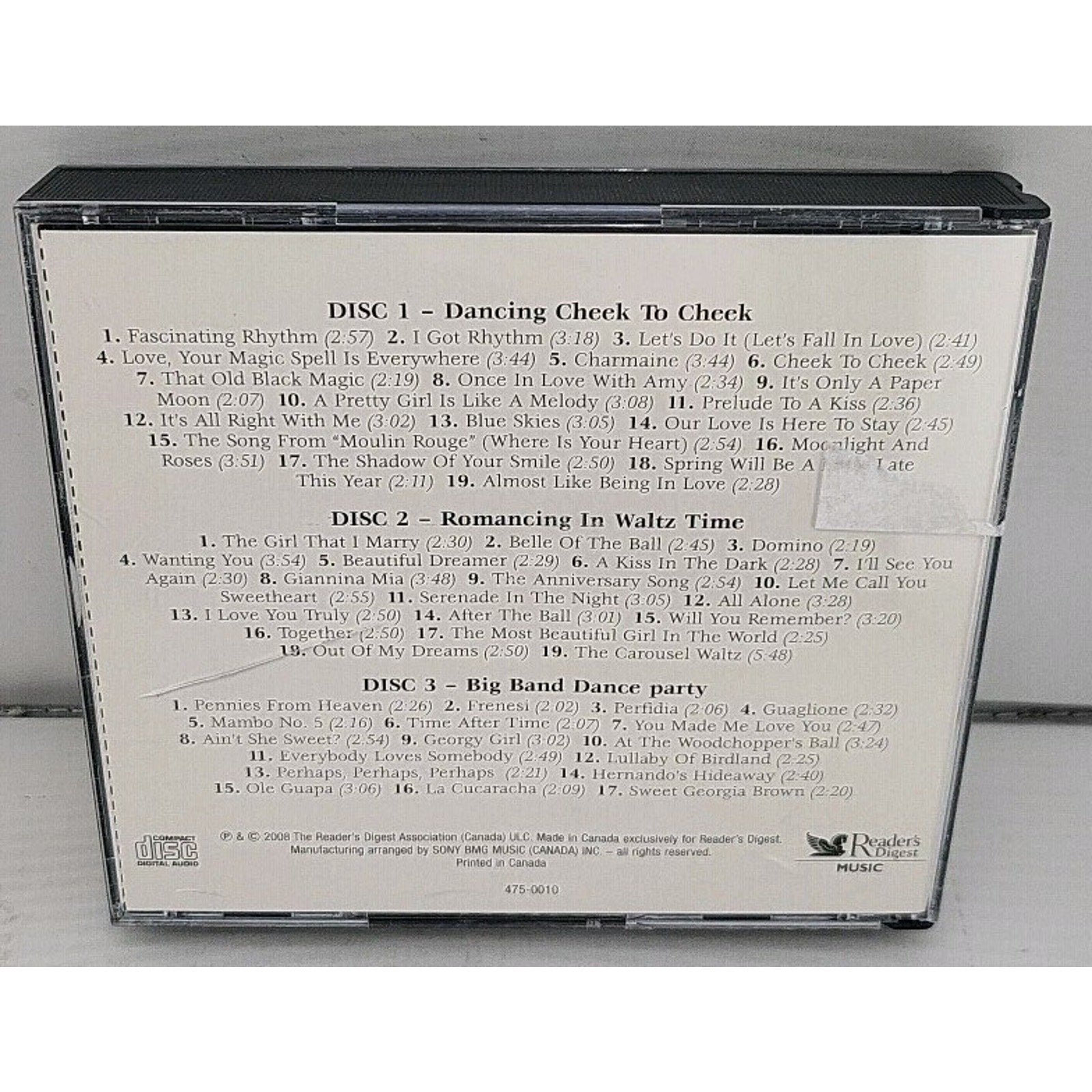 Dancing And Romancing Through The Years - Readers Digest Music CD