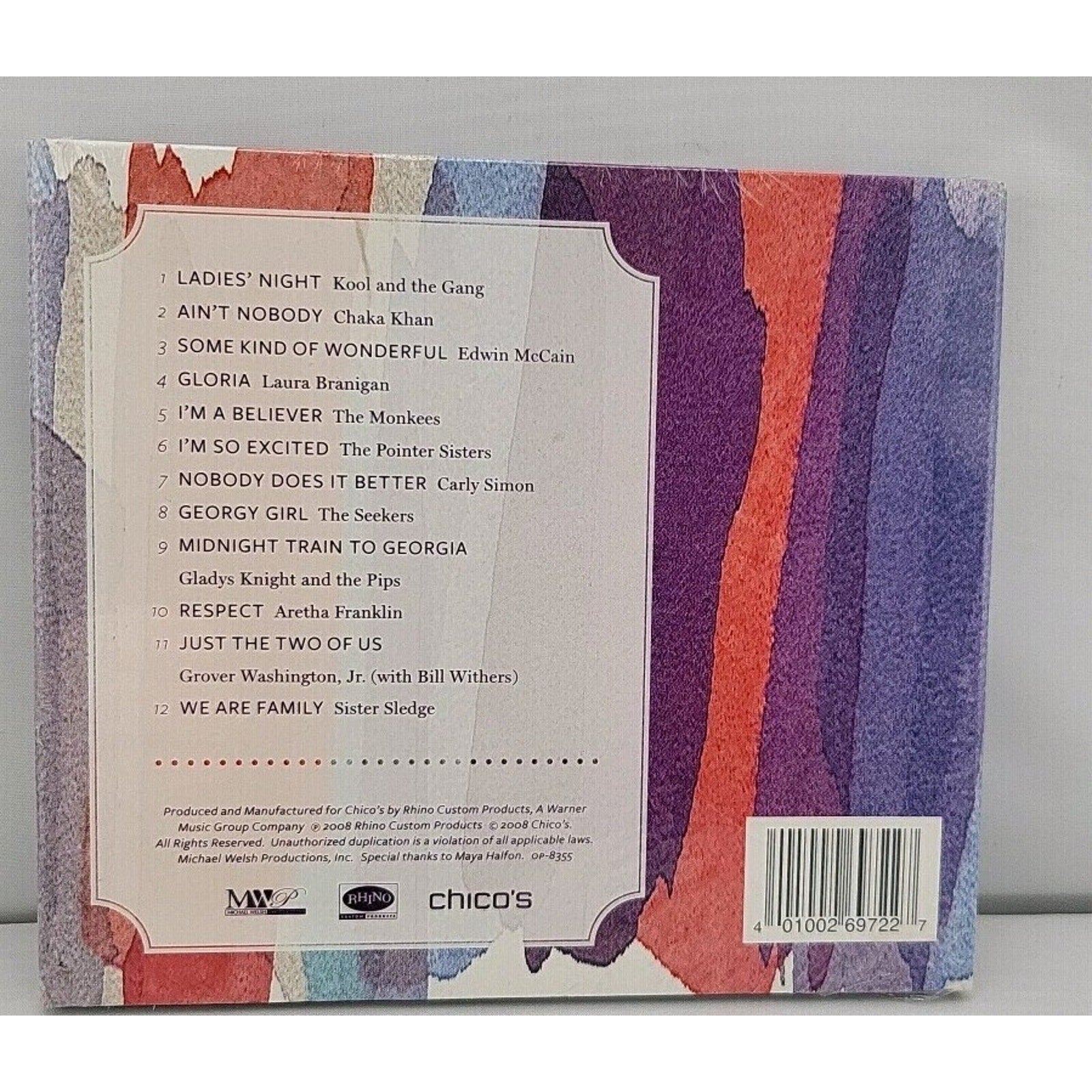 Chico's I Love This Song! CD 2008 Various Artists Compilation Rhino *Brand New*