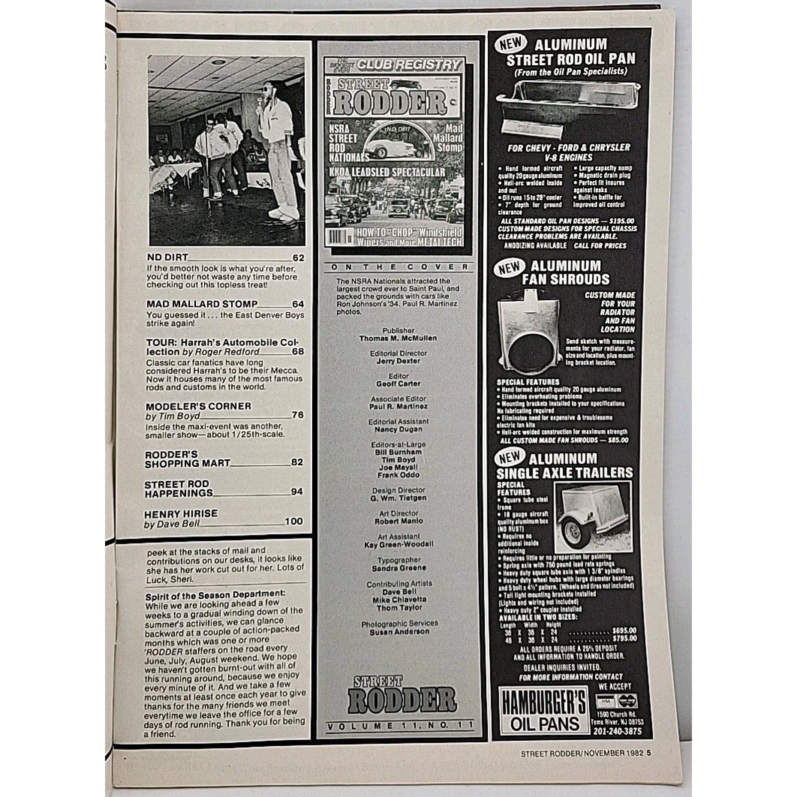 Street Rodder Magazine November 1982 Volume 11 No. 11