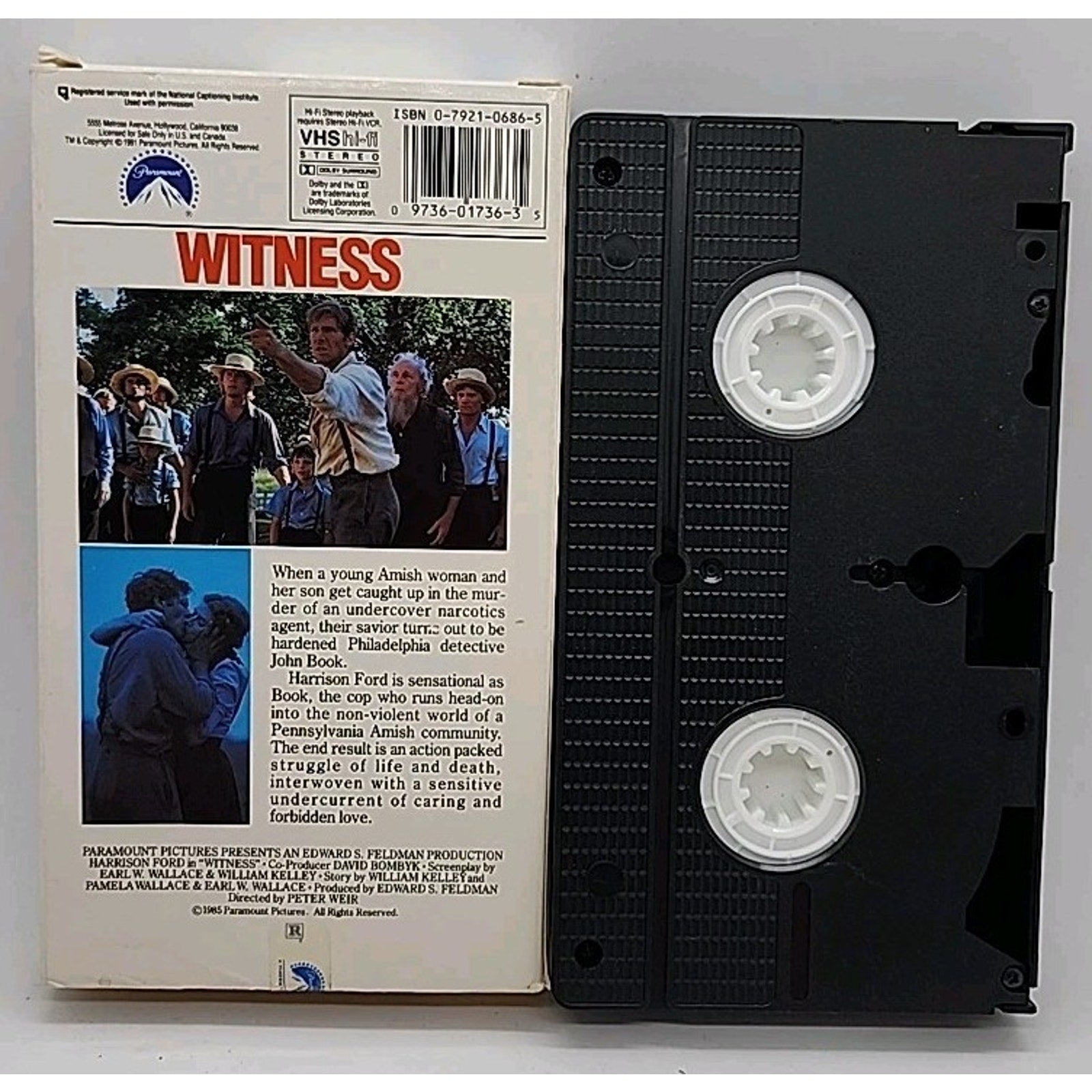 Witness (VHS, 1996, Paramount Presentations)